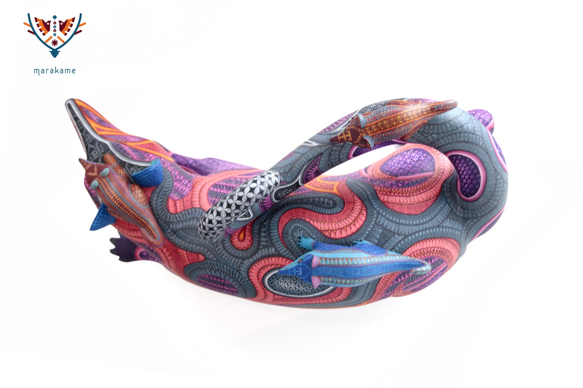 Alebrije - Tlacuacha con crías: los hijos de la noche