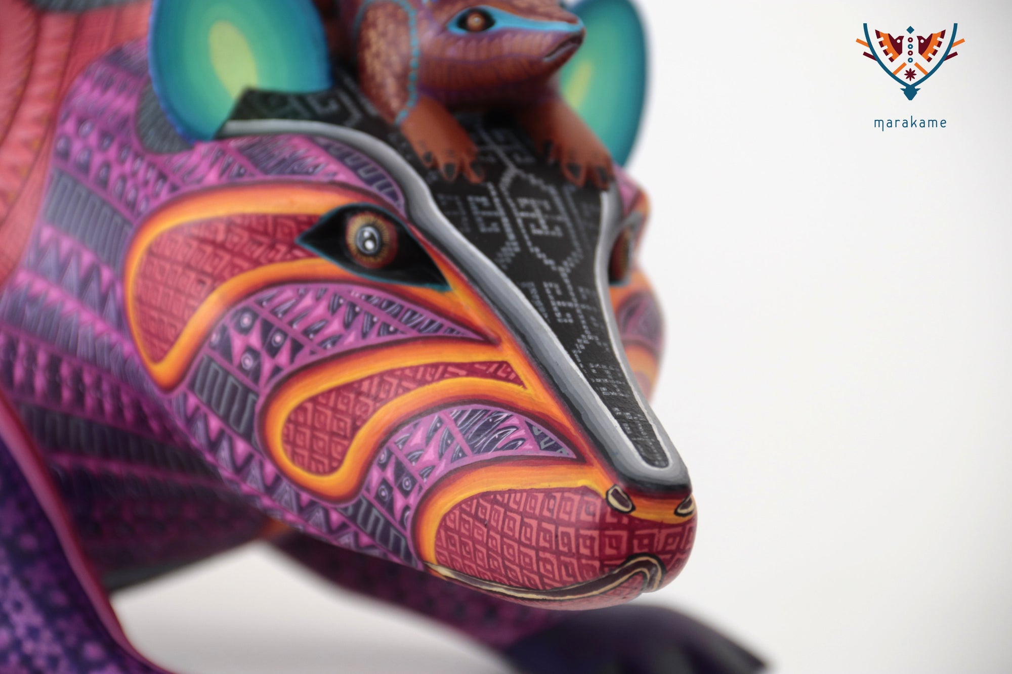 Alebrije - Tlacuacha con crías: los hijos de la noche
