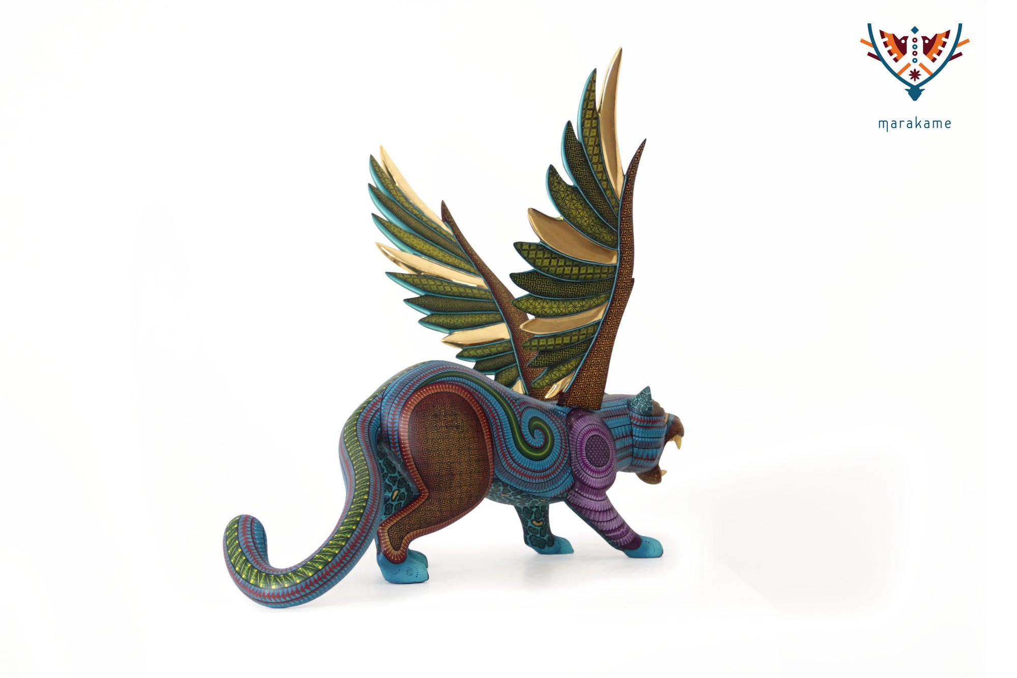 Alebrije Jaguar alado - Guendaró Nisaa “Trueno y Viento”