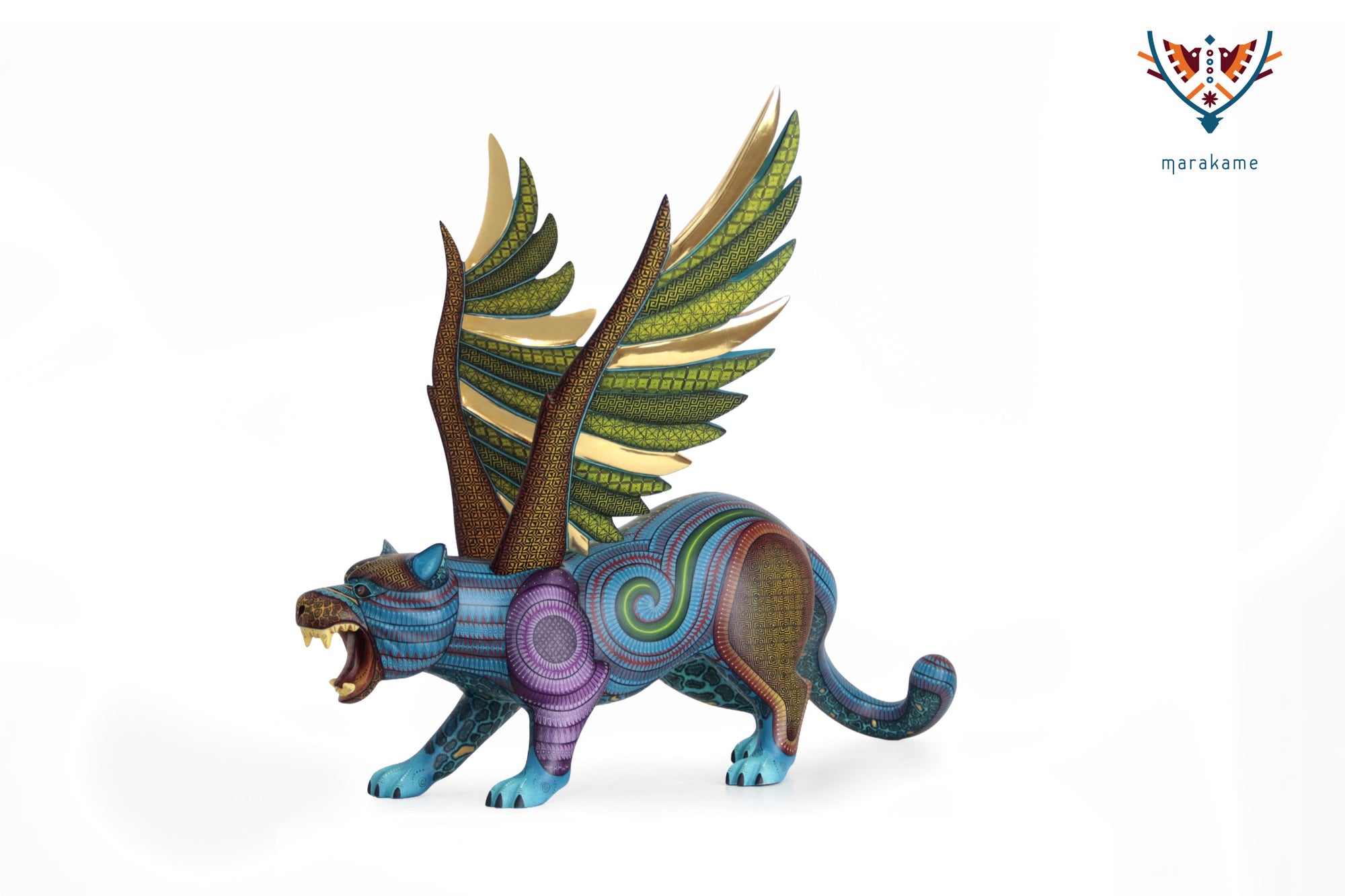 Alebrije Jaguar alado - Guendaró Nisaa “Trueno y Viento”