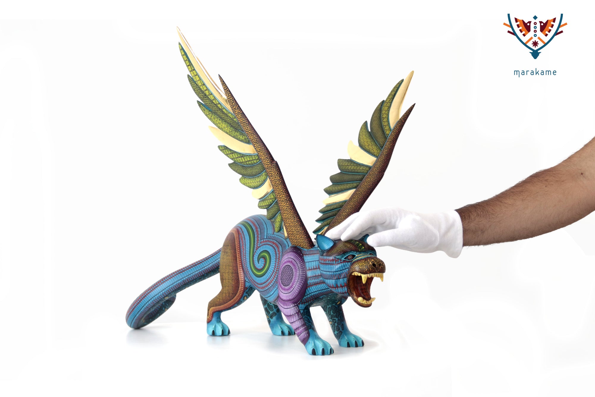 Alebrije Jaguar alado - Guendaró Nisaa “Trueno y Viento”