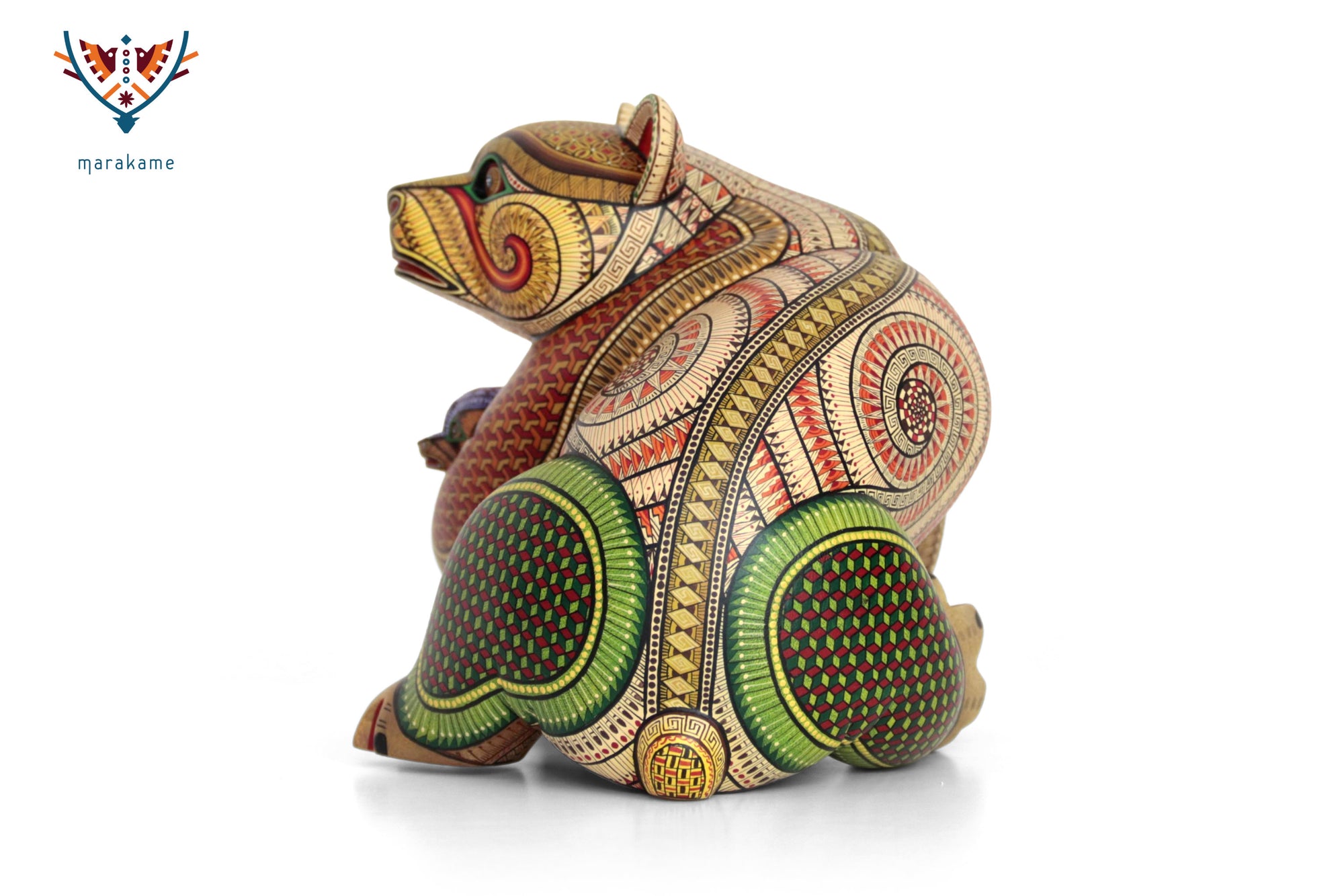 Alebrije – Oso con Cría – El Cuerpo como Refugio Ancestral