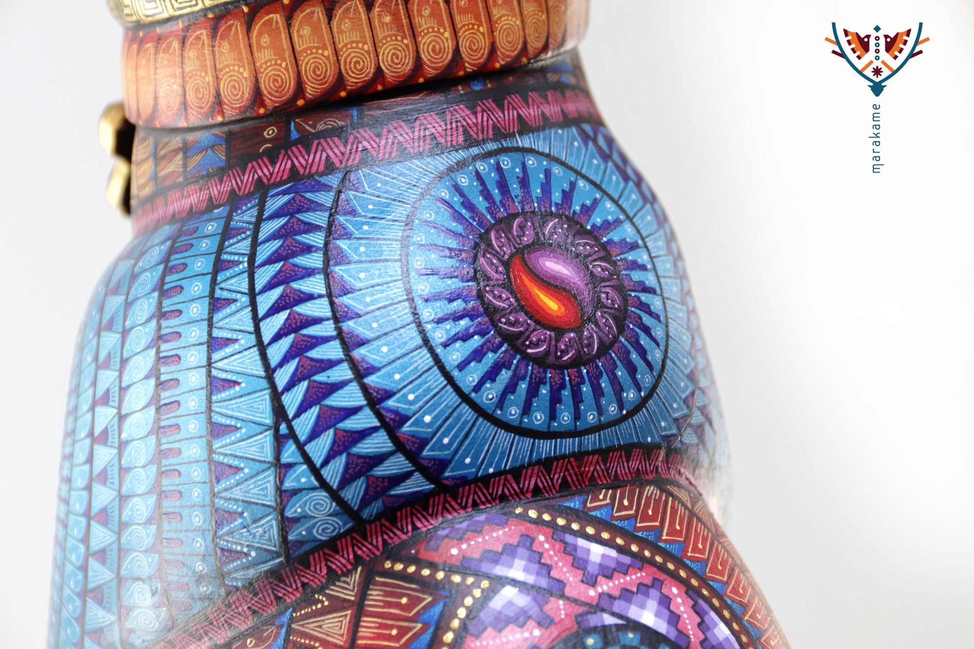 Alebrije - Perro zapoteca en espera - Collar personalizable