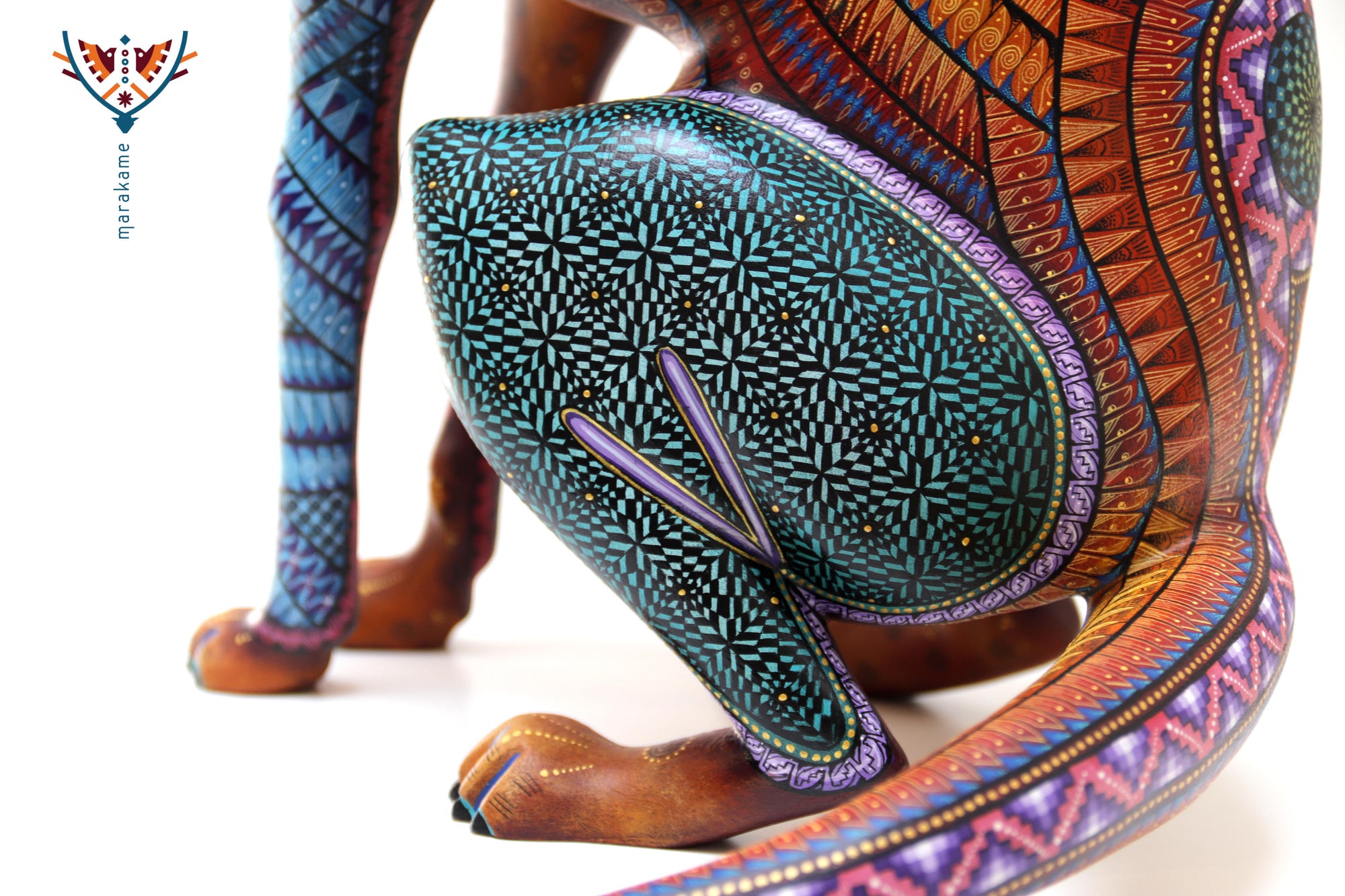 Alebrije - Perro zapoteca en espera - Collar personalizable