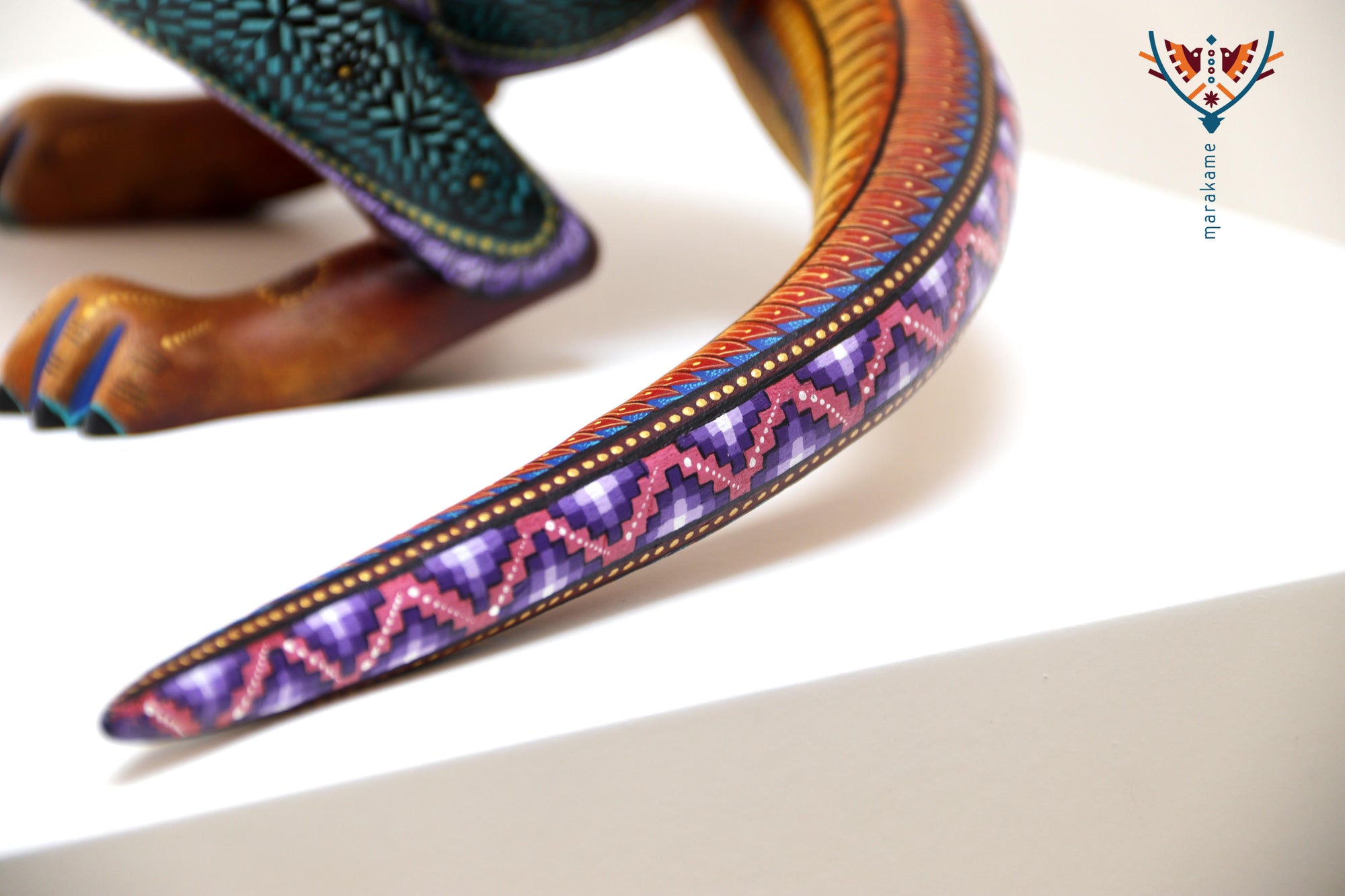 Alebrije - Perro zapoteca en espera - Collar personalizable