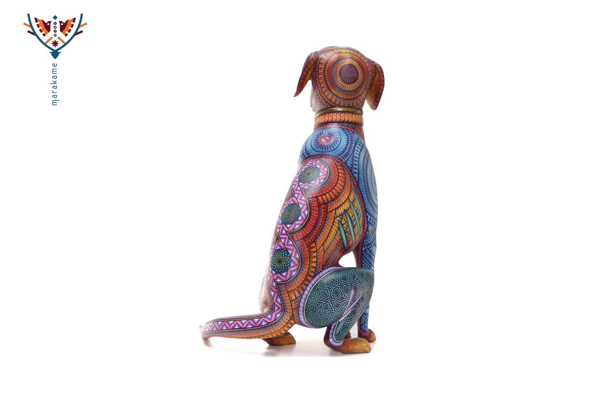 Alebrije - Perro zapoteca en espera - Collar personalizable