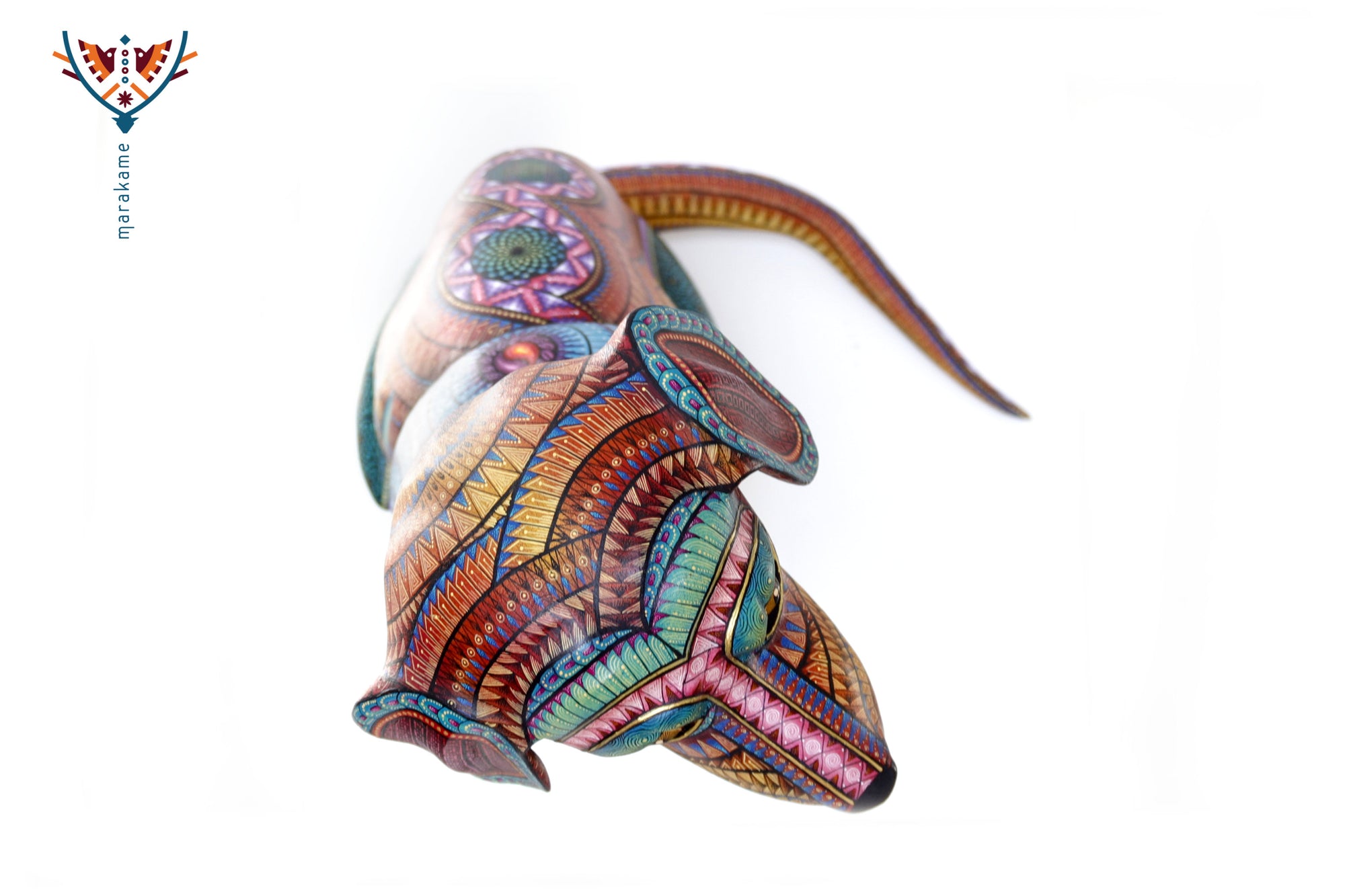 Alebrije - Perro zapoteca en espera - Collar personalizable