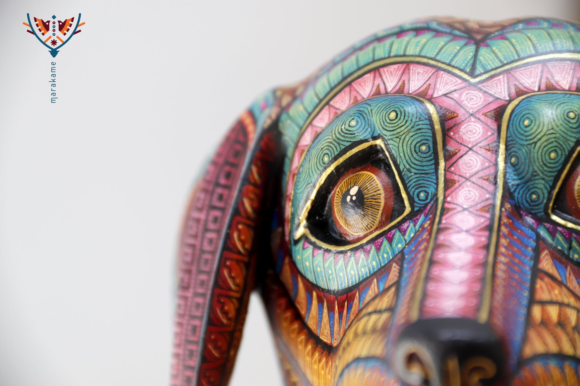 Alebrije - Perro zapoteca en espera - Collar personalizable