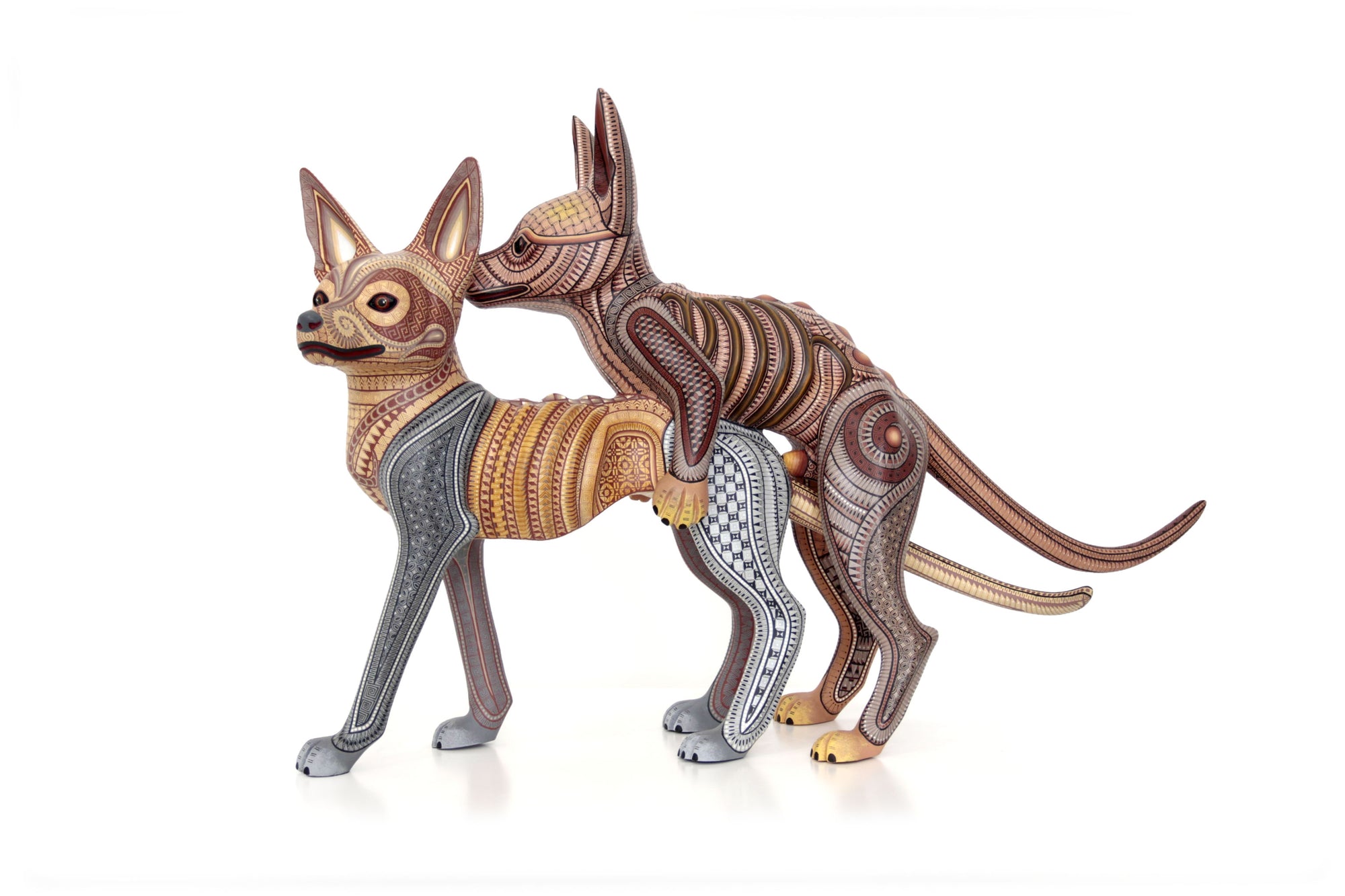 Alebrije - Perros zapotecas apareándose