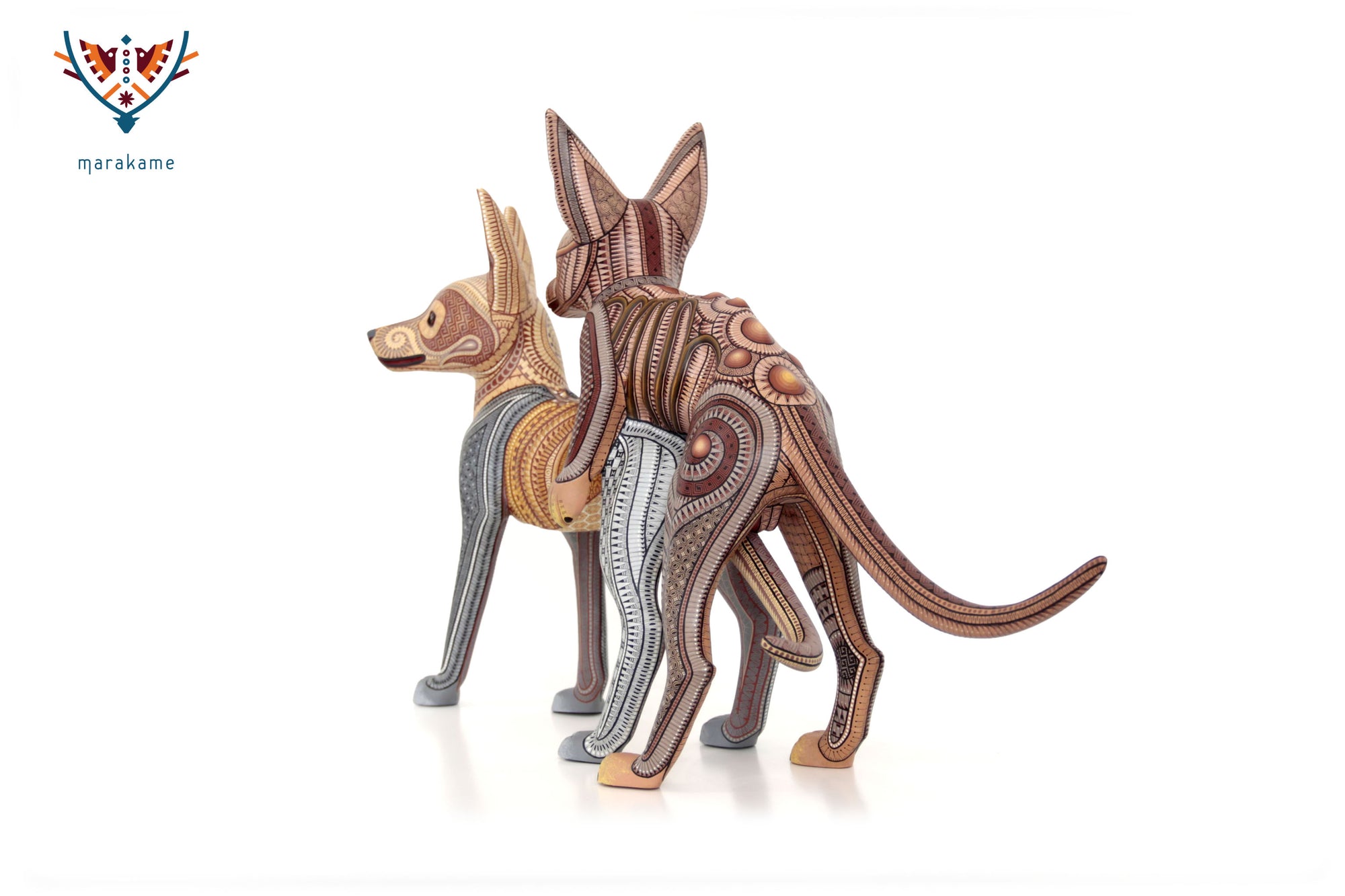 Alebrije - Perros zapotecas apareándose