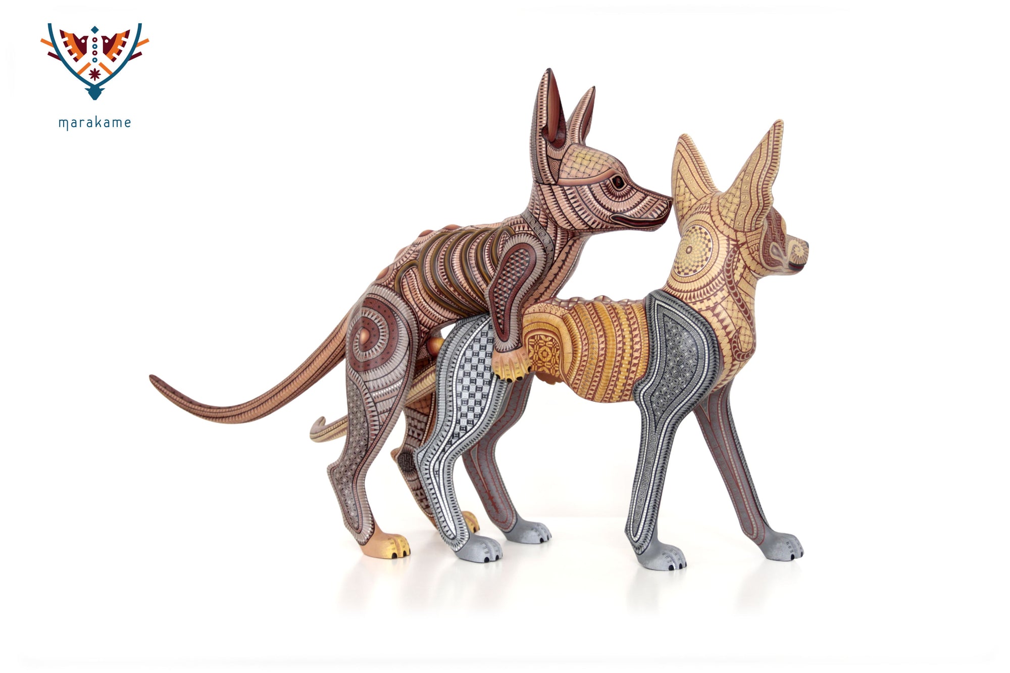Alebrije - Perros zapotecas apareándose
