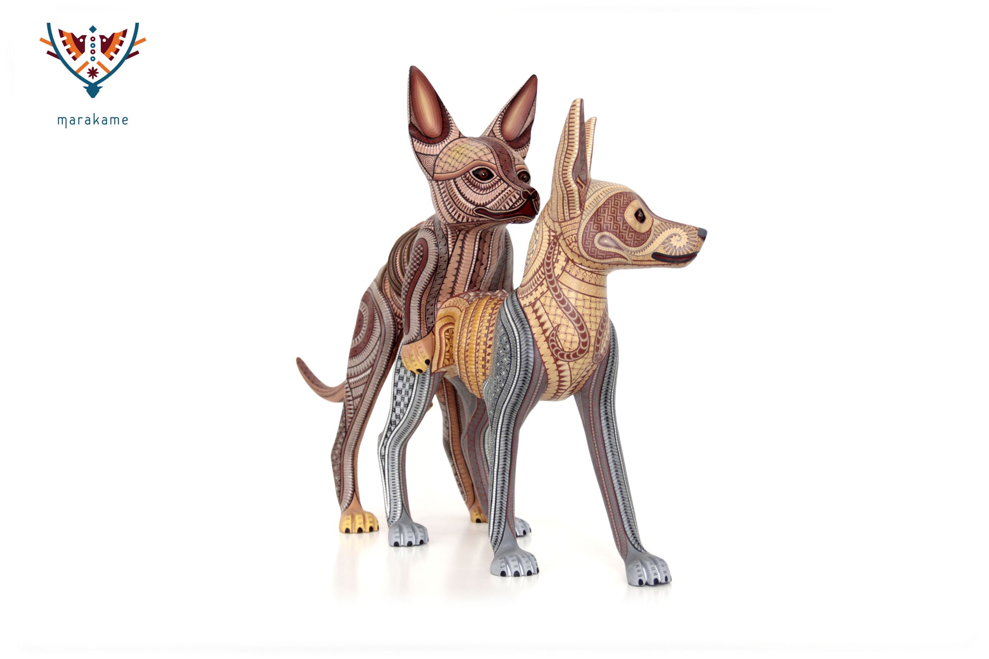 Alebrije - Perros zapotecas apareándose