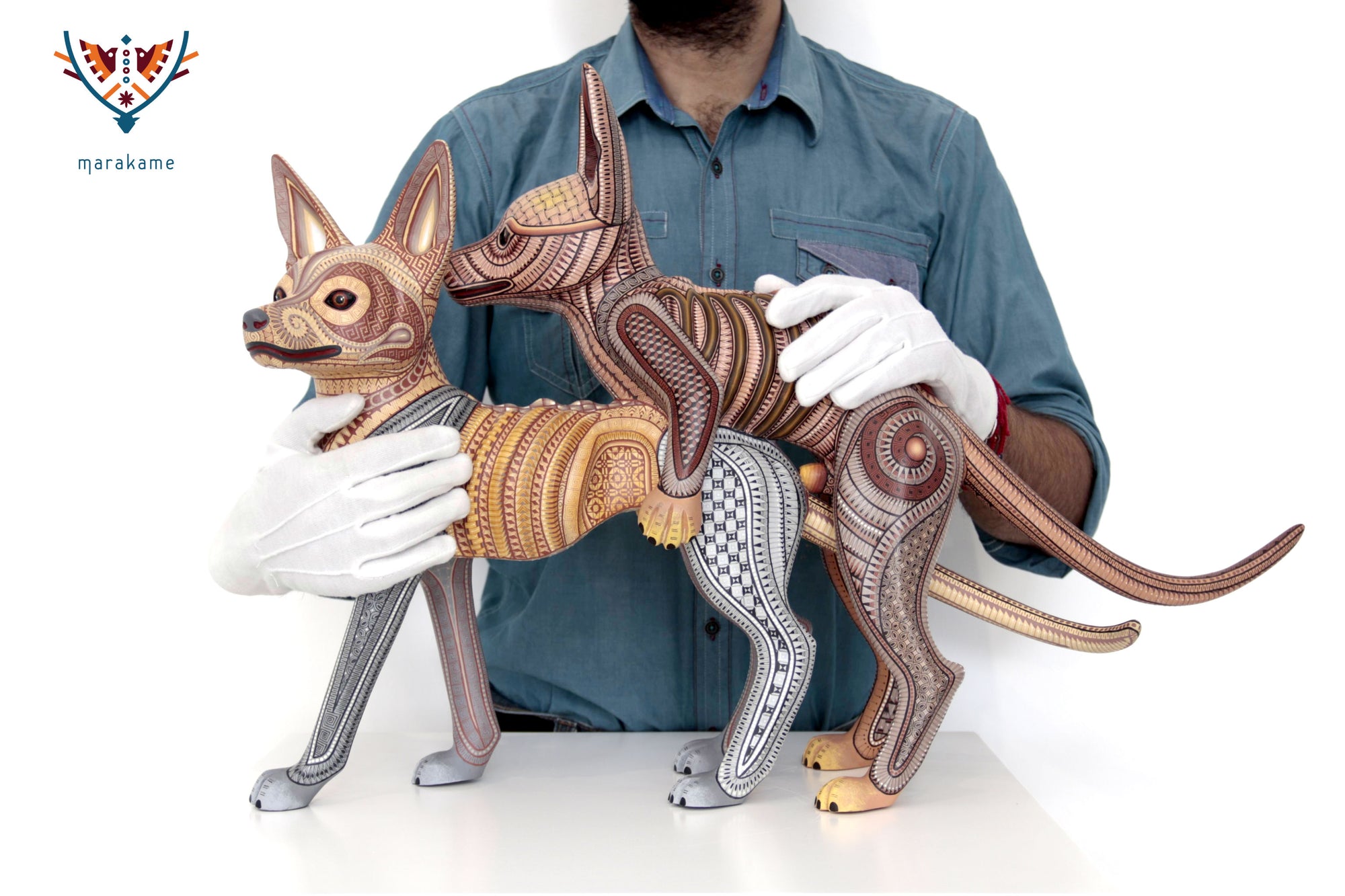 Alebrije - Perros zapotecas apareándose