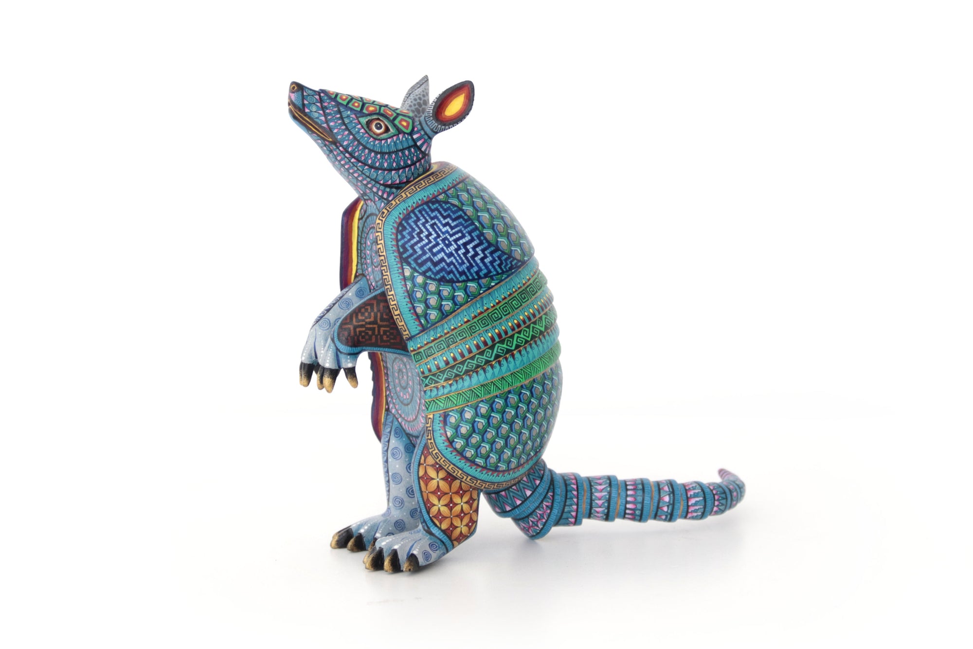 Alebrije - Blue of the Snail - Armadillo messenger of memory and protection