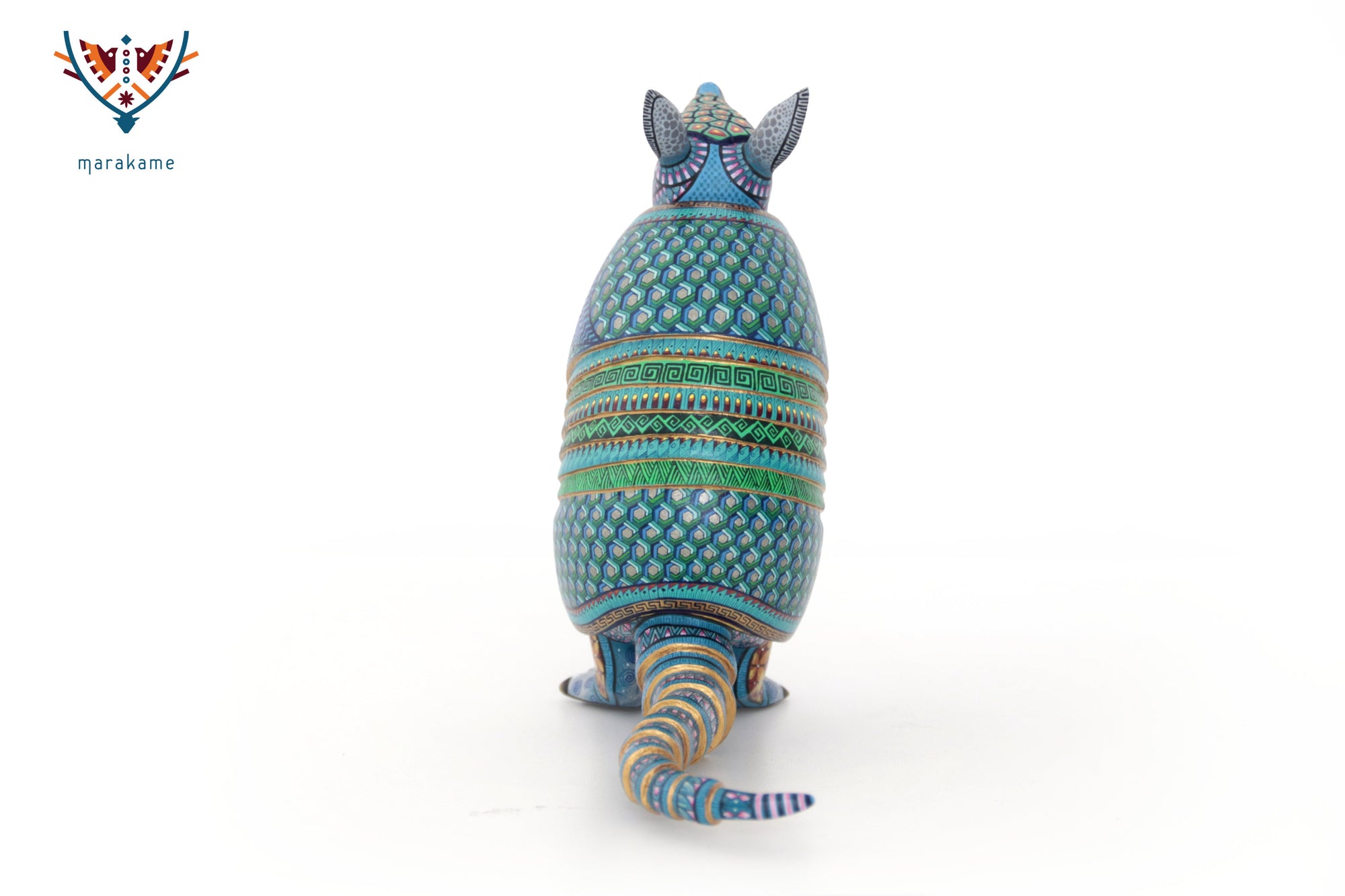 Alebrije - Blue of the Snail - Armadillo messenger of memory and protection