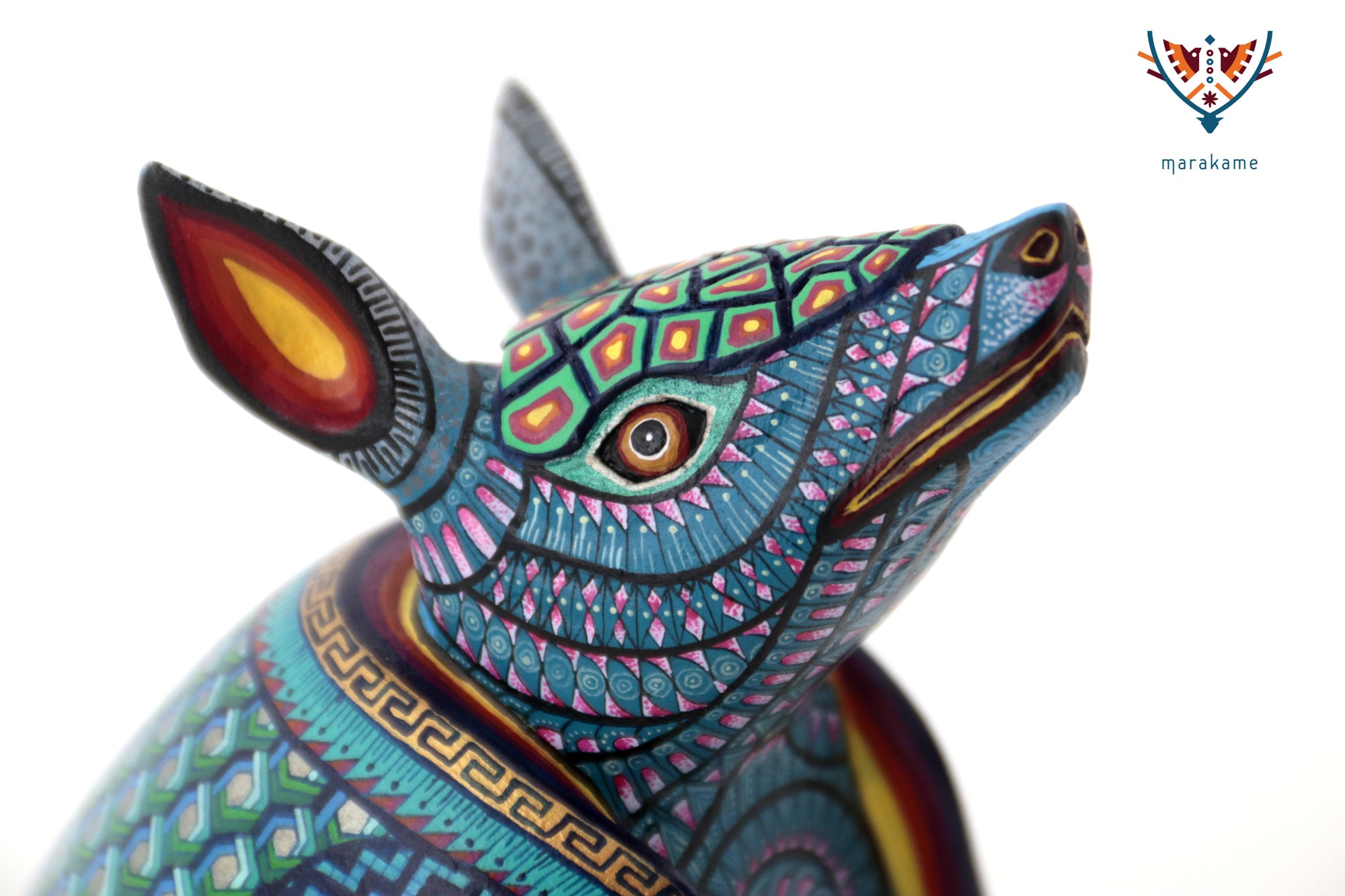 Alebrije - Blue of the Snail - Armadillo messenger of memory and protection