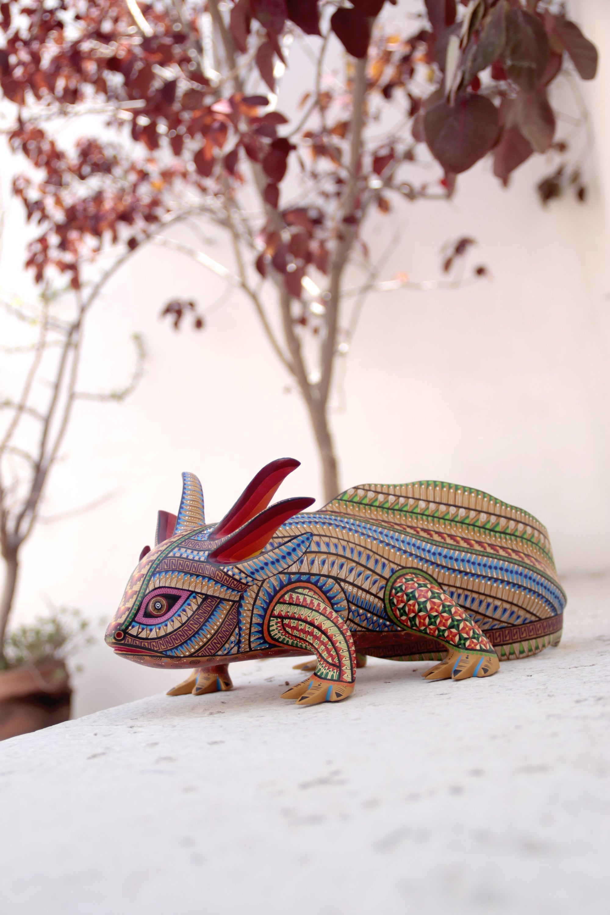 Alebrije - Multicolored Axolotl - Emergence of the Earth Spirit