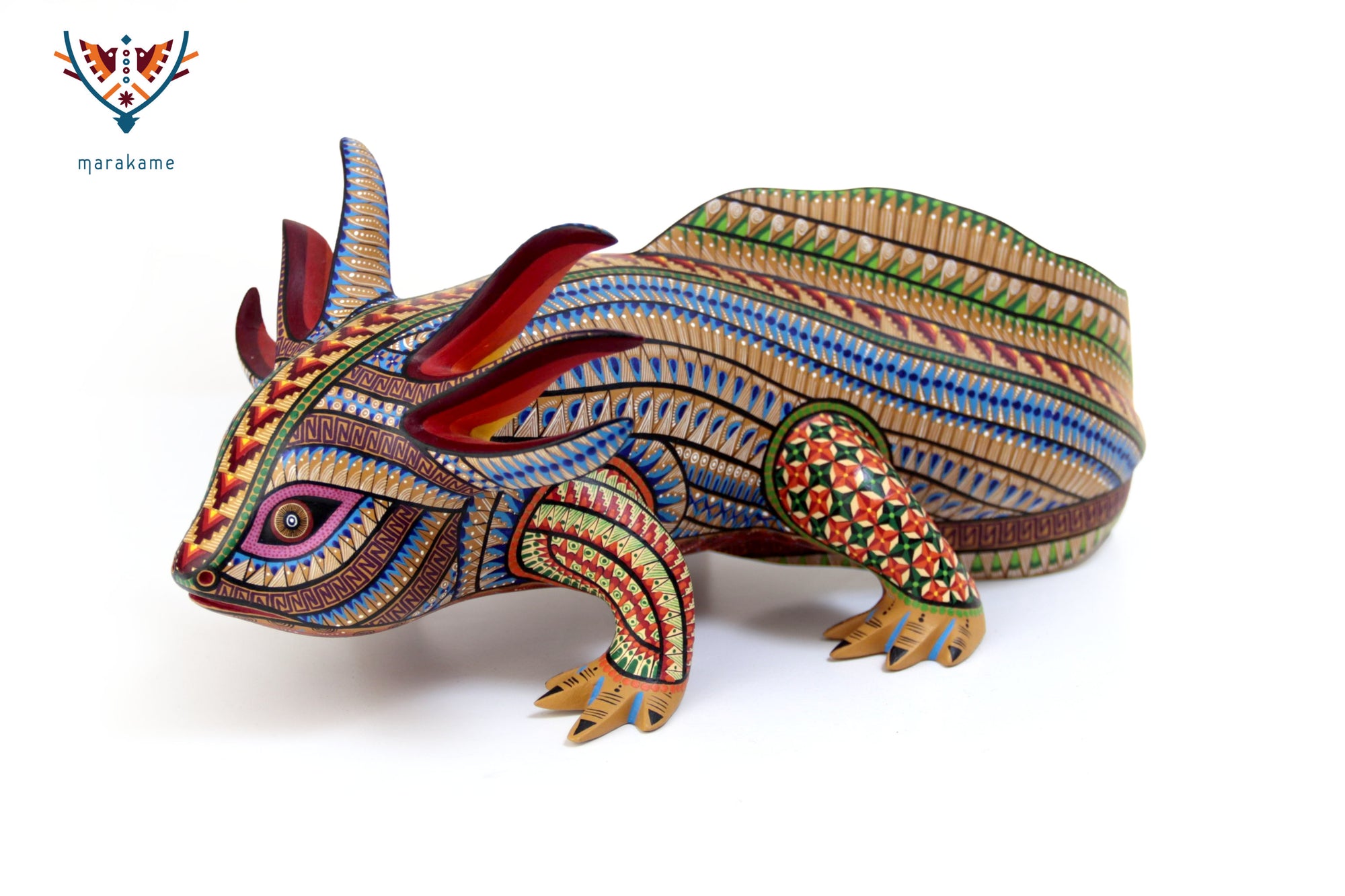 Alebrije - Multicolored Axolotl - Emergence of the Earth Spirit