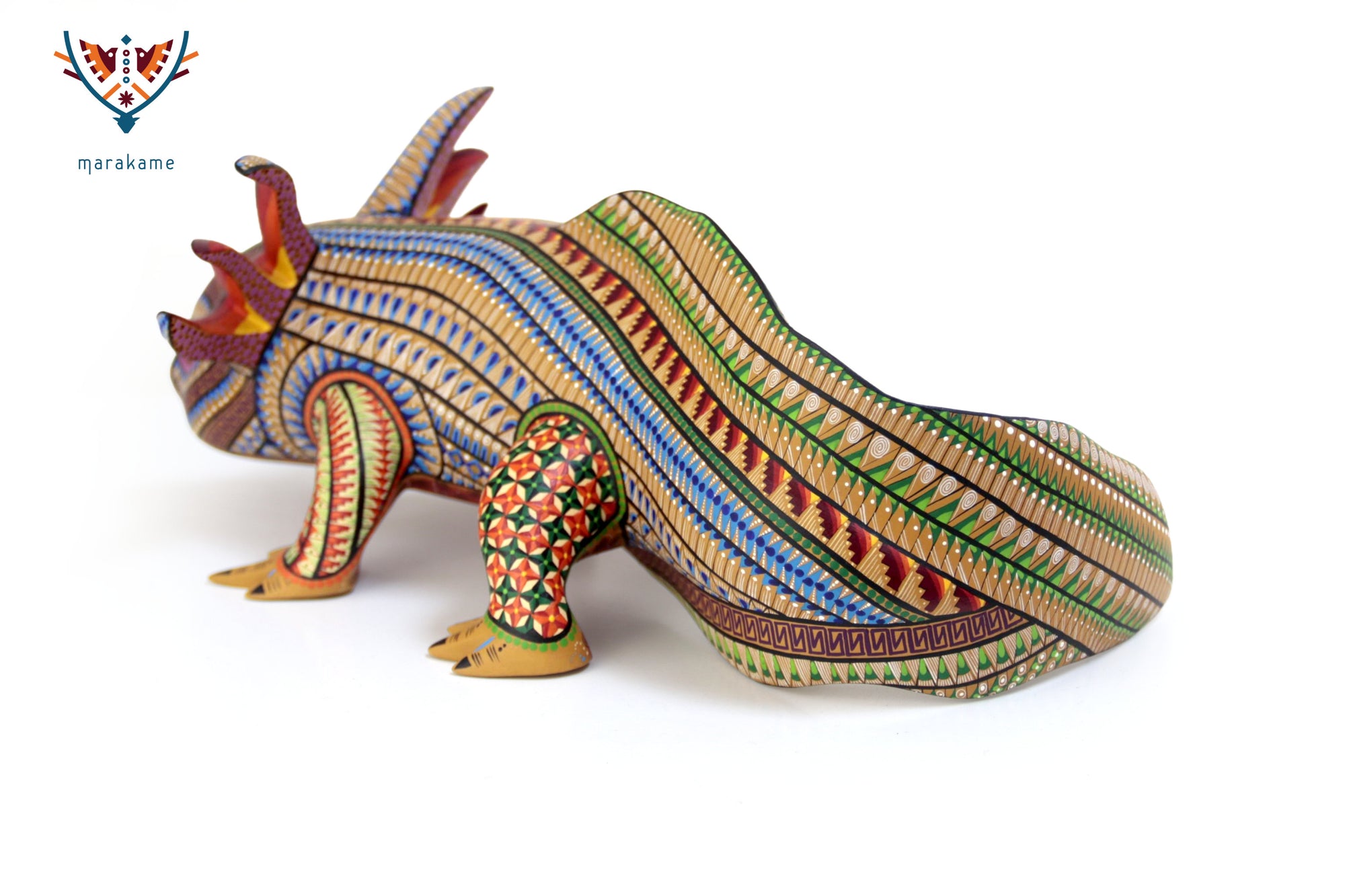 Alebrije - Multicolored Axolotl - Emergence of the Earth Spirit