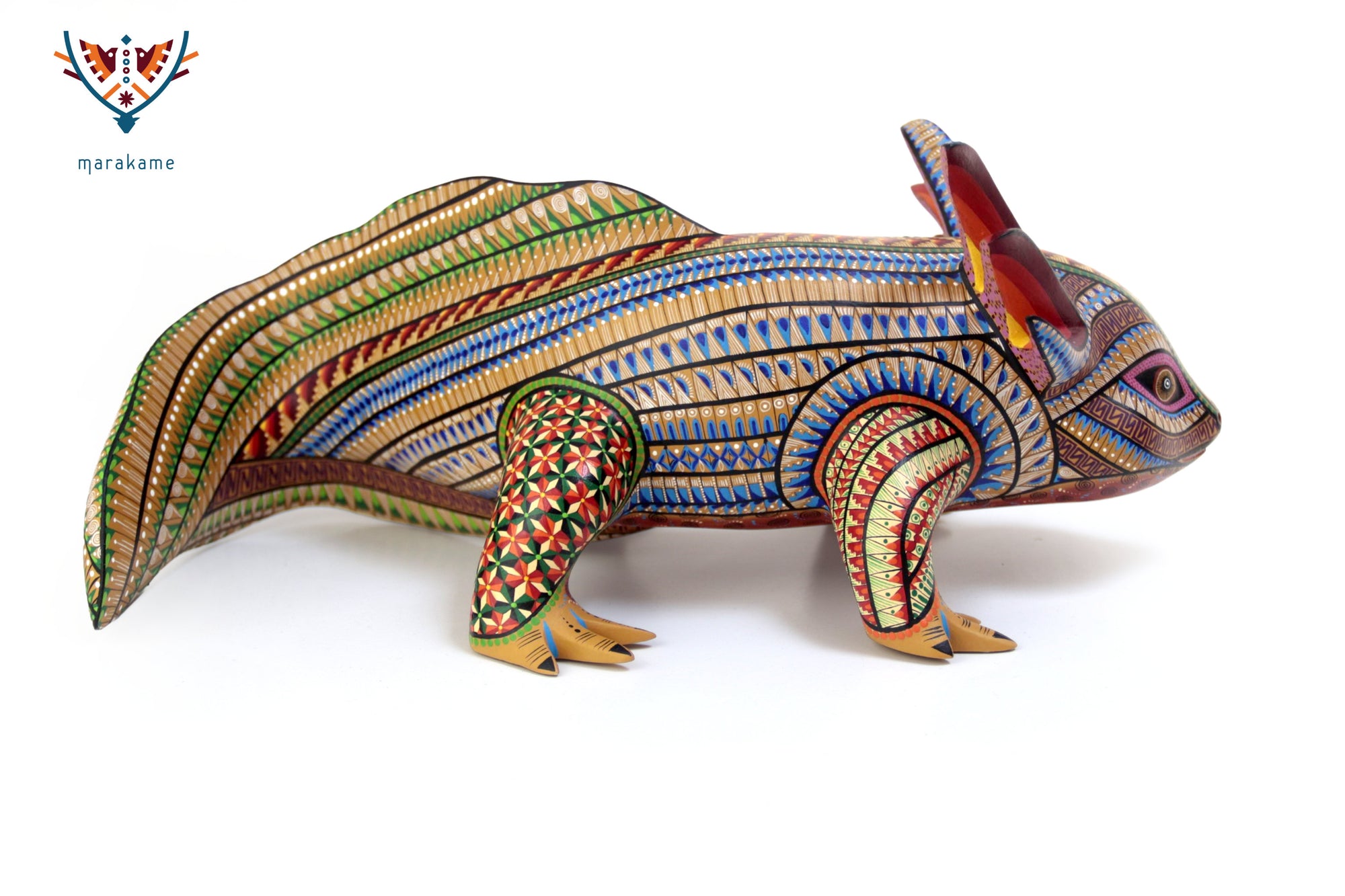 Alebrije - Multicolored Axolotl - Emergence of the Earth Spirit