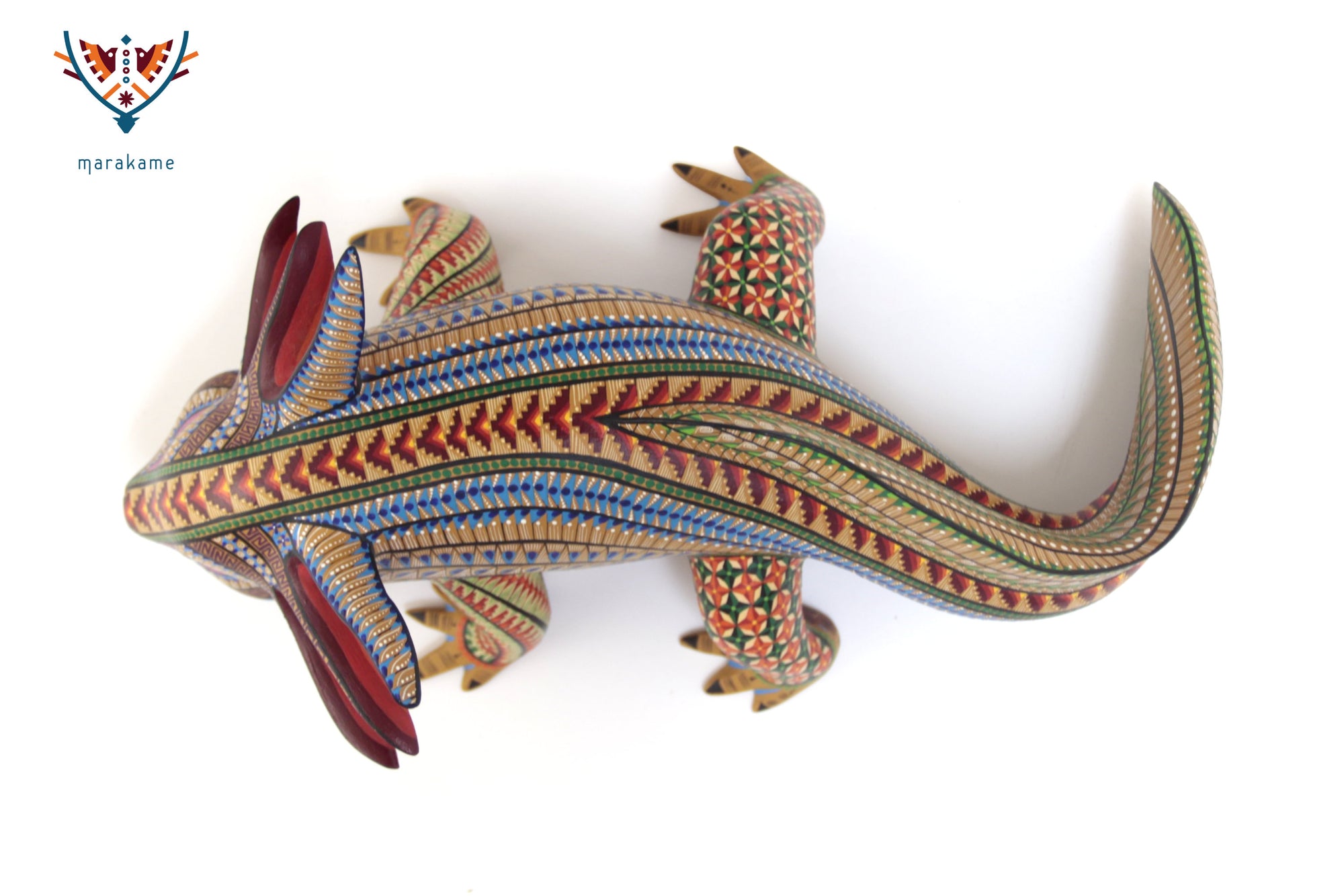 Alebrije - Multicolored Axolotl - Emergence of the Earth Spirit