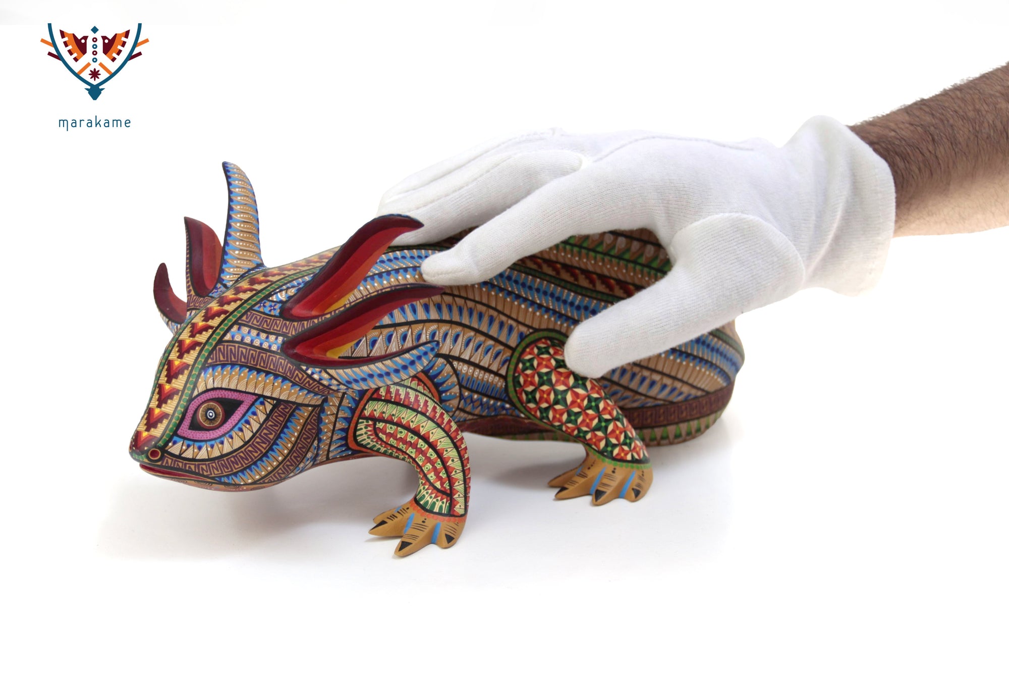 Alebrije - Multicolored Axolotl - Emergence of the Earth Spirit