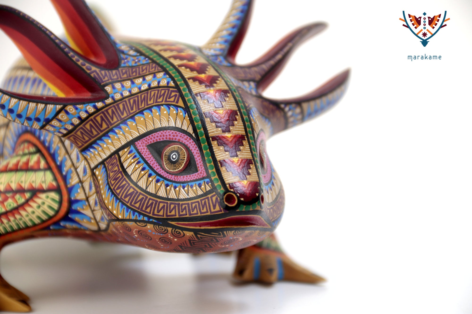 Alebrije - Multicolored Axolotl - Emergence of the Earth Spirit