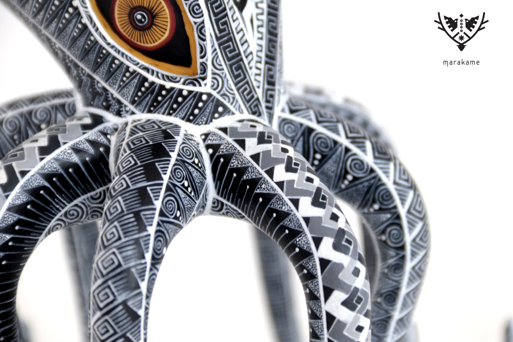 Alebrije - Schwarzer Oktopus