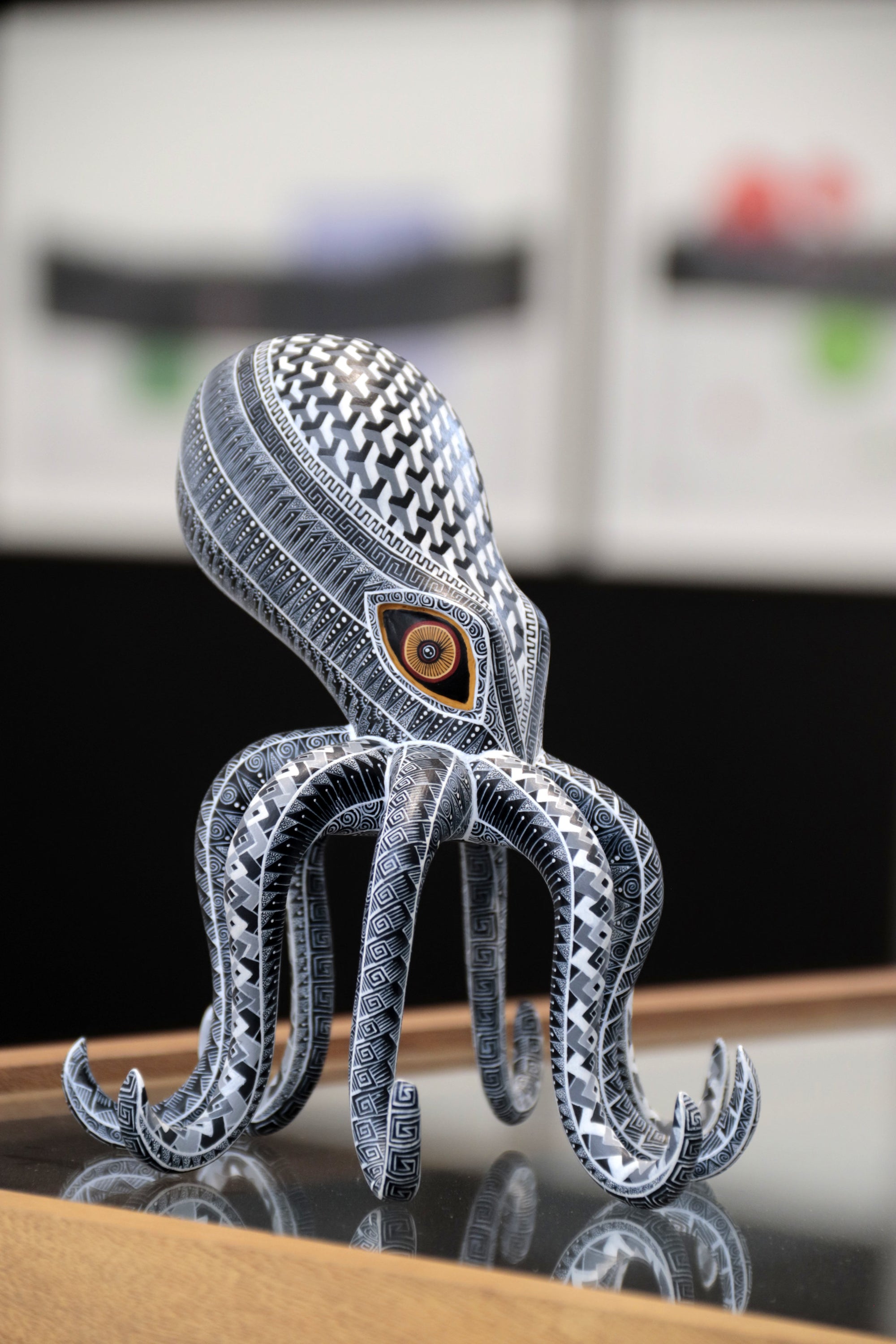 Alebrije - Schwarzer Oktopus