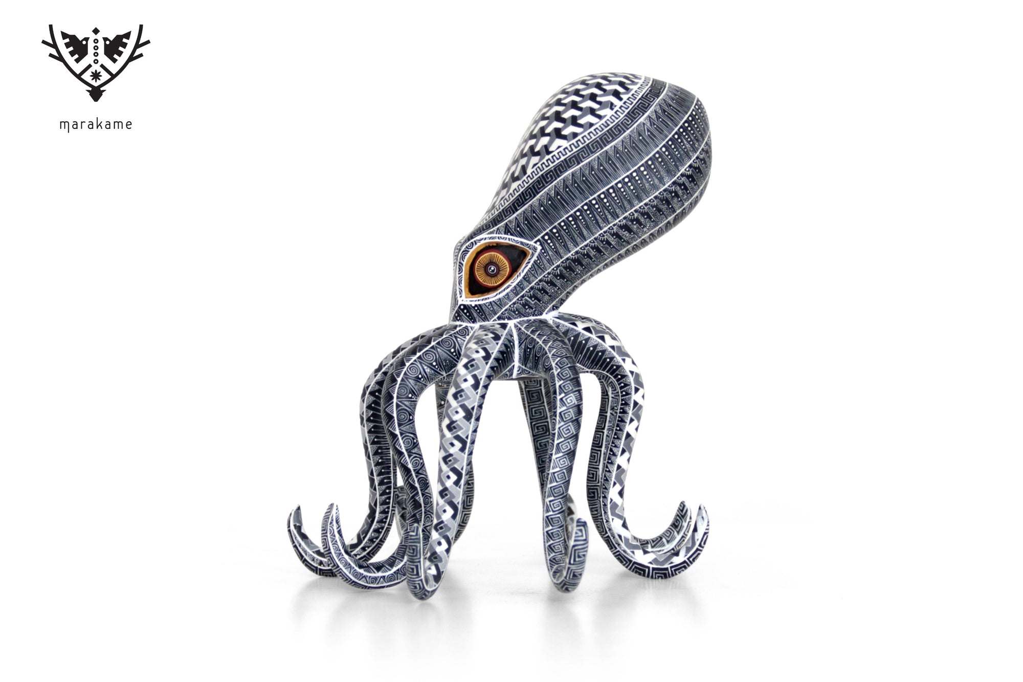 Alebrije - Schwarzer Oktopus