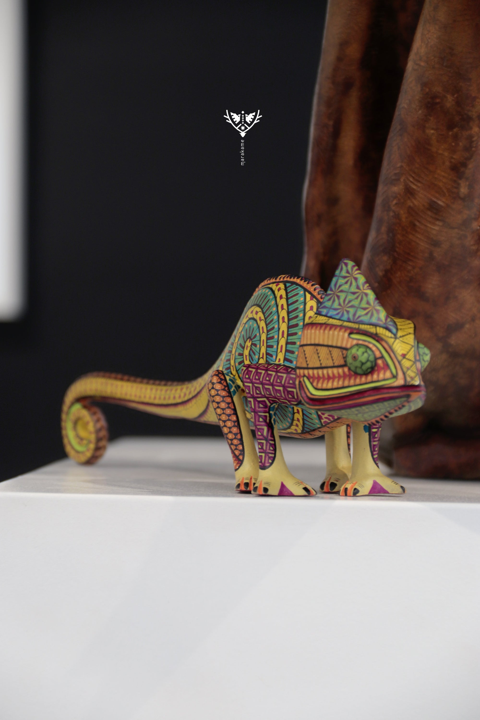 Alebrije – Camaleón de Cola Amarilla – Manifestación de la Energía Vital