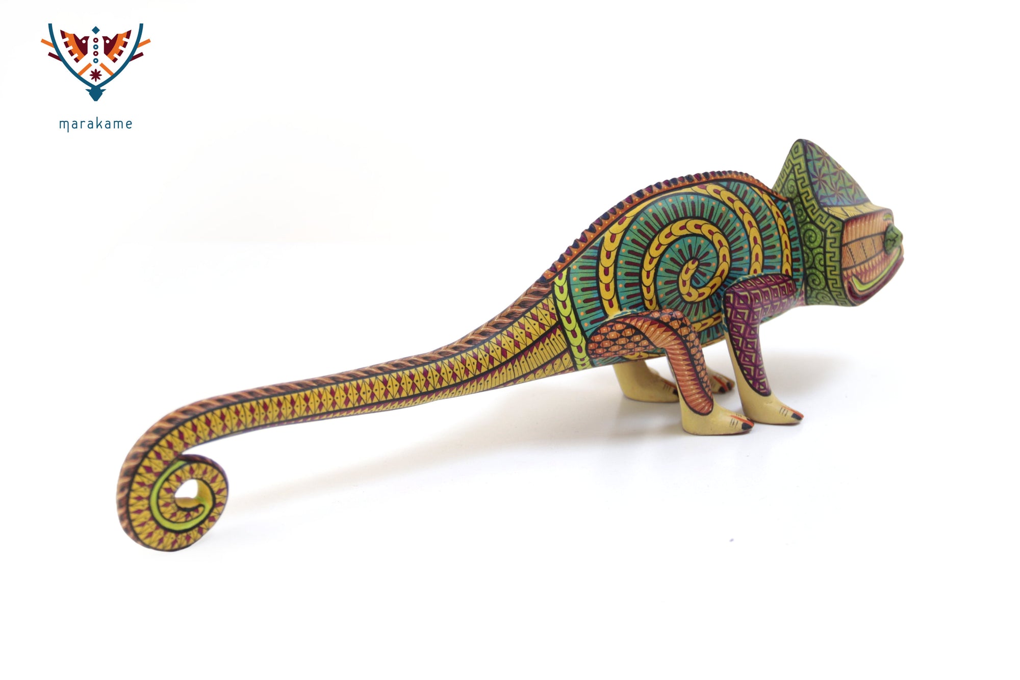 Alebrije – Camaleón de Cola Amarilla – Manifestación de la Energía Vital