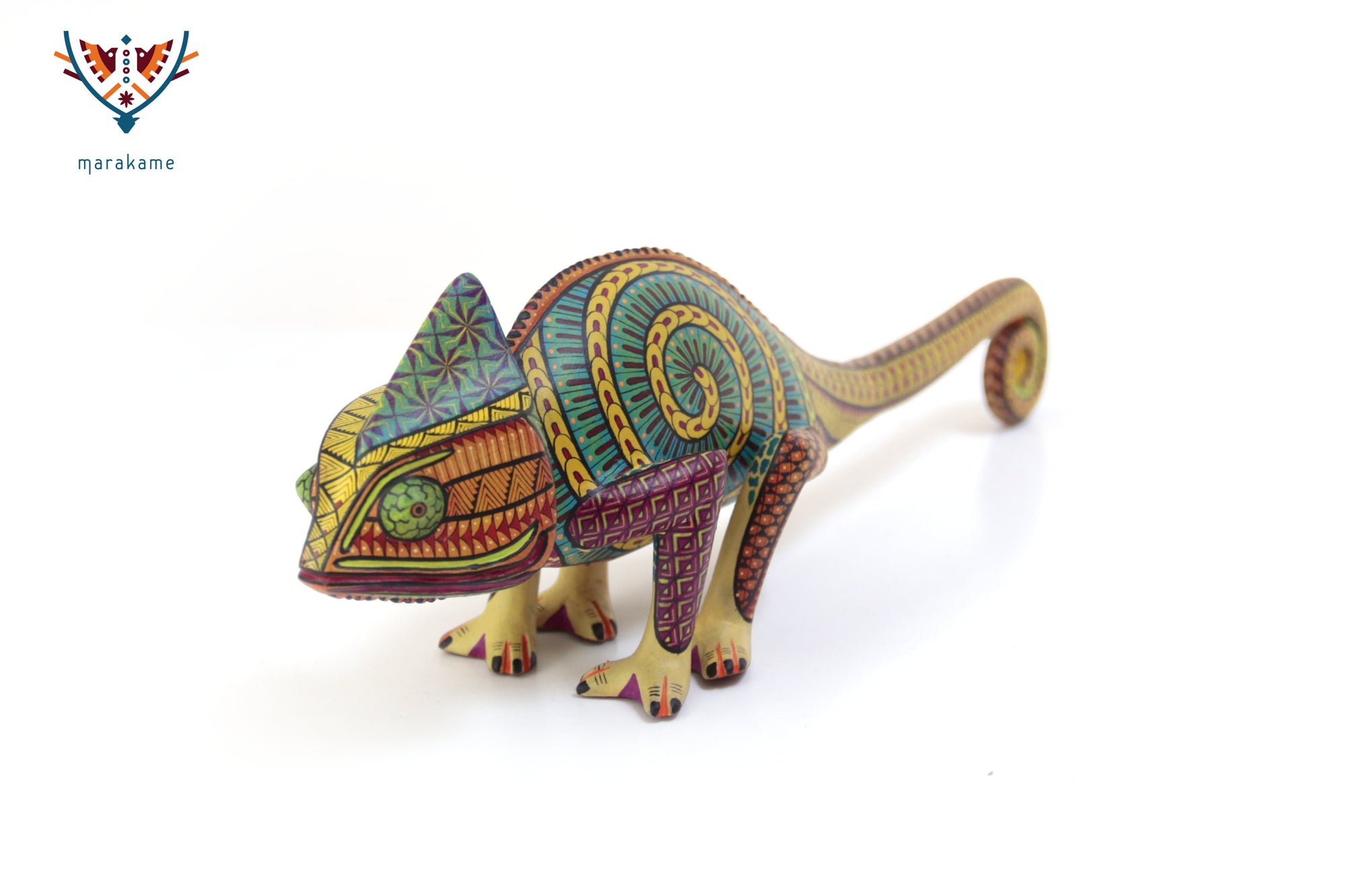 Alebrije – Camaleón de Cola Amarilla – Manifestación de la Energía Vital