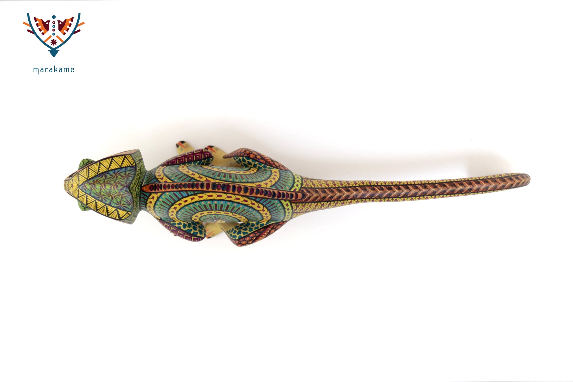 Alebrije – Camaleón de Cola Amarilla – Manifestación de la Energía Vital