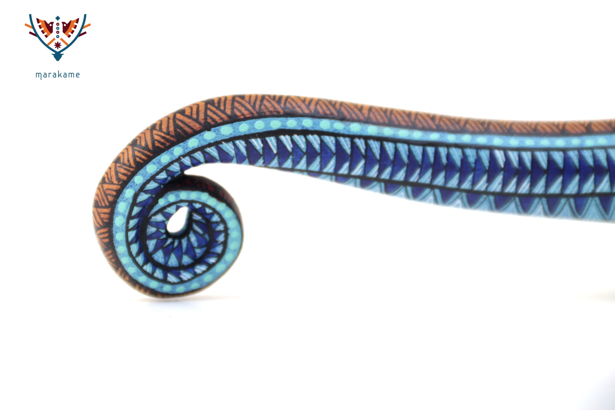 Alebrije – Camaleón de Cola Azul – Esencia del Movimiento Interior