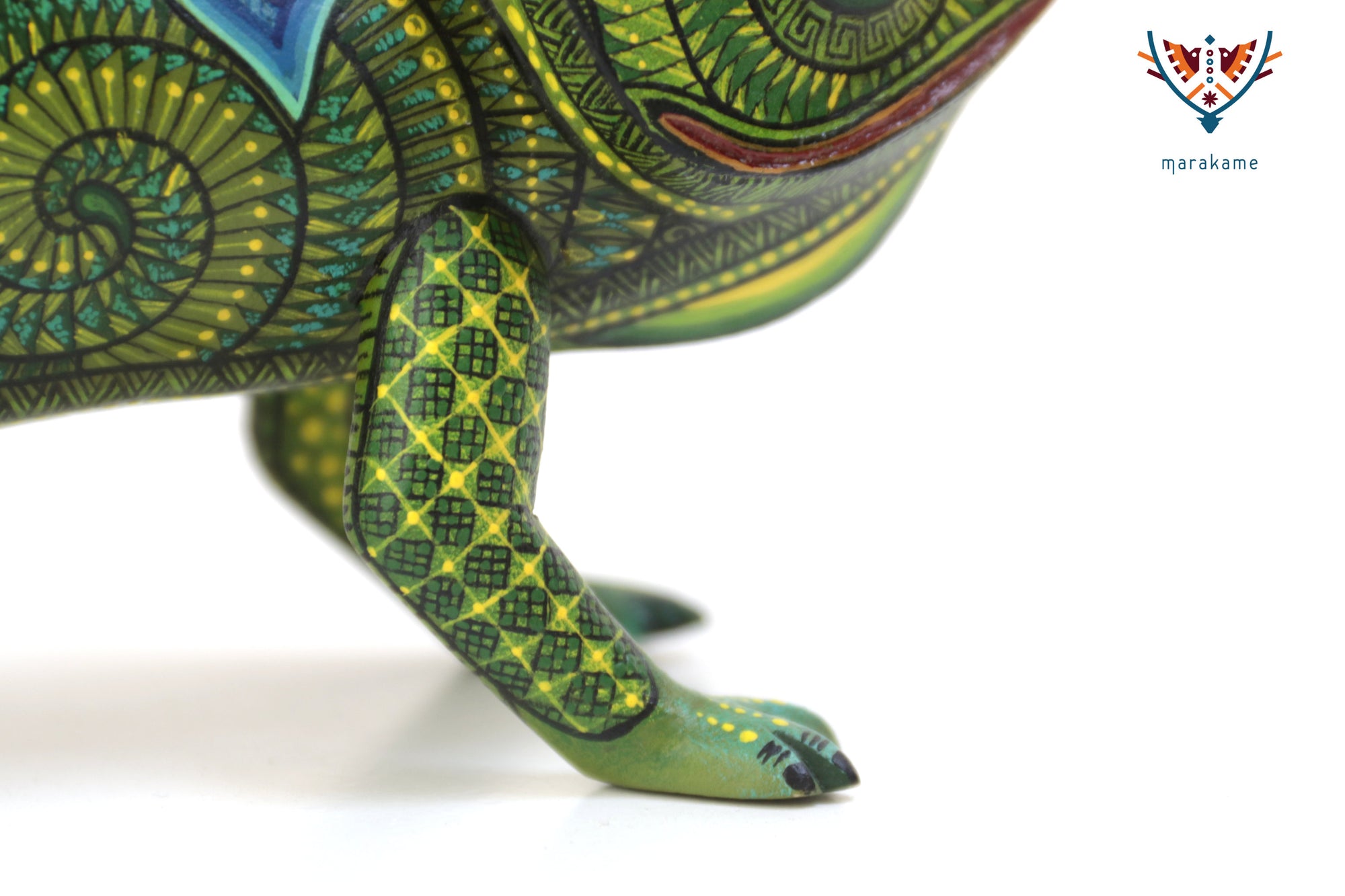 Alebrije – Camaleón de Cola Verde – Espíritu de Adaptación