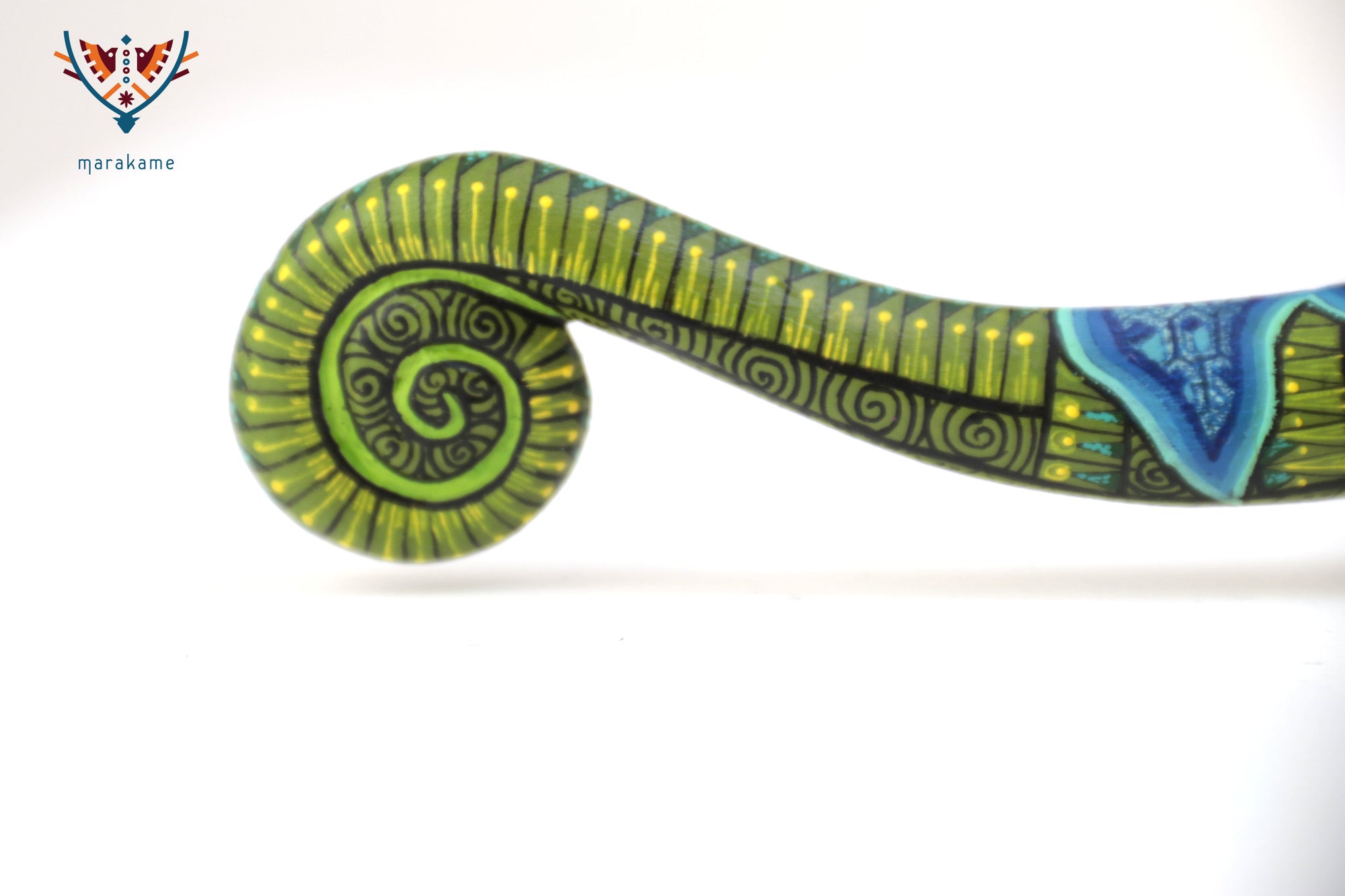 Alebrije – Camaleón de Cola Verde – Espíritu de Adaptación
