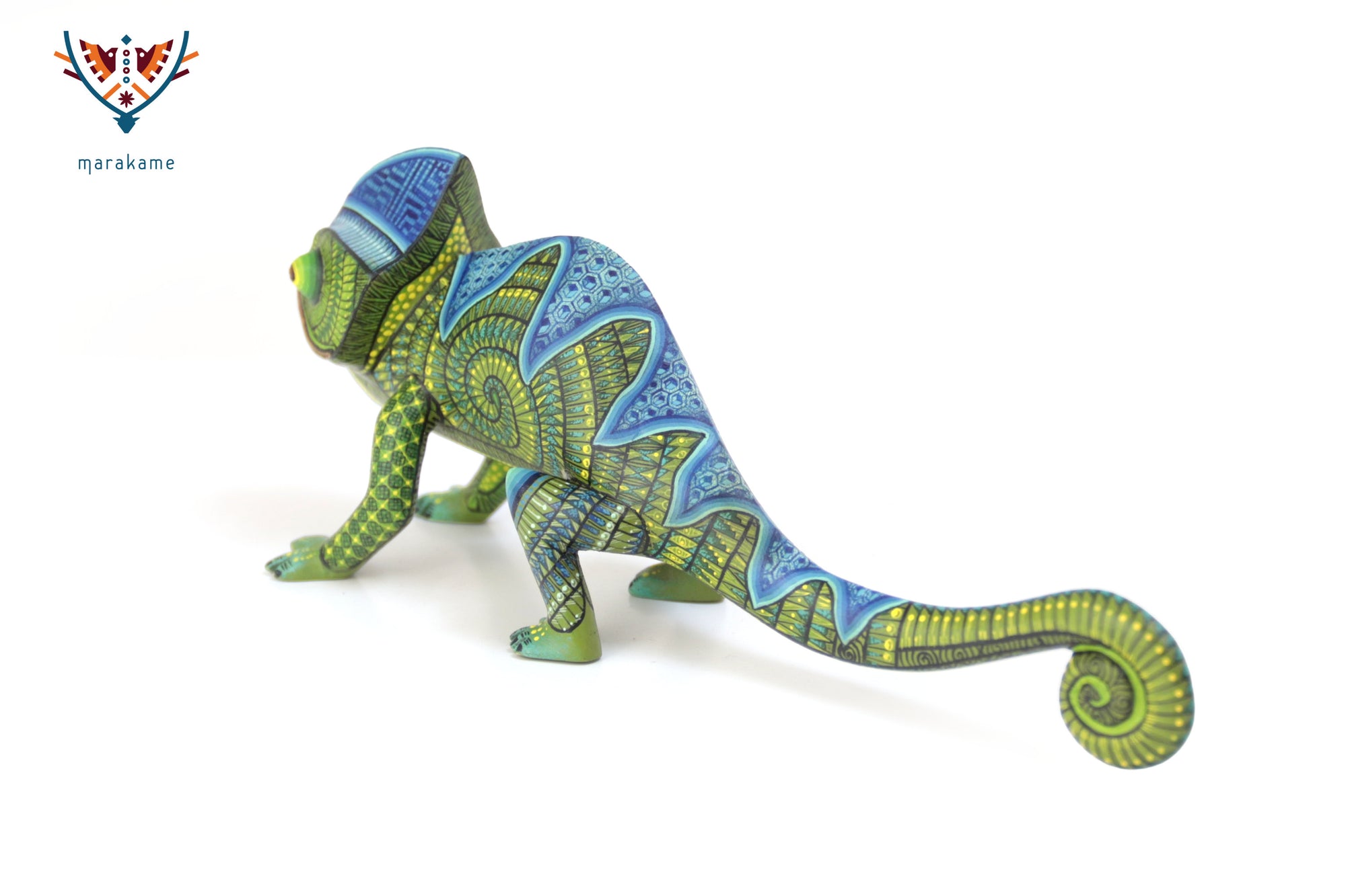 Alebrije – Camaleón de Cola Verde – Espíritu de Adaptación