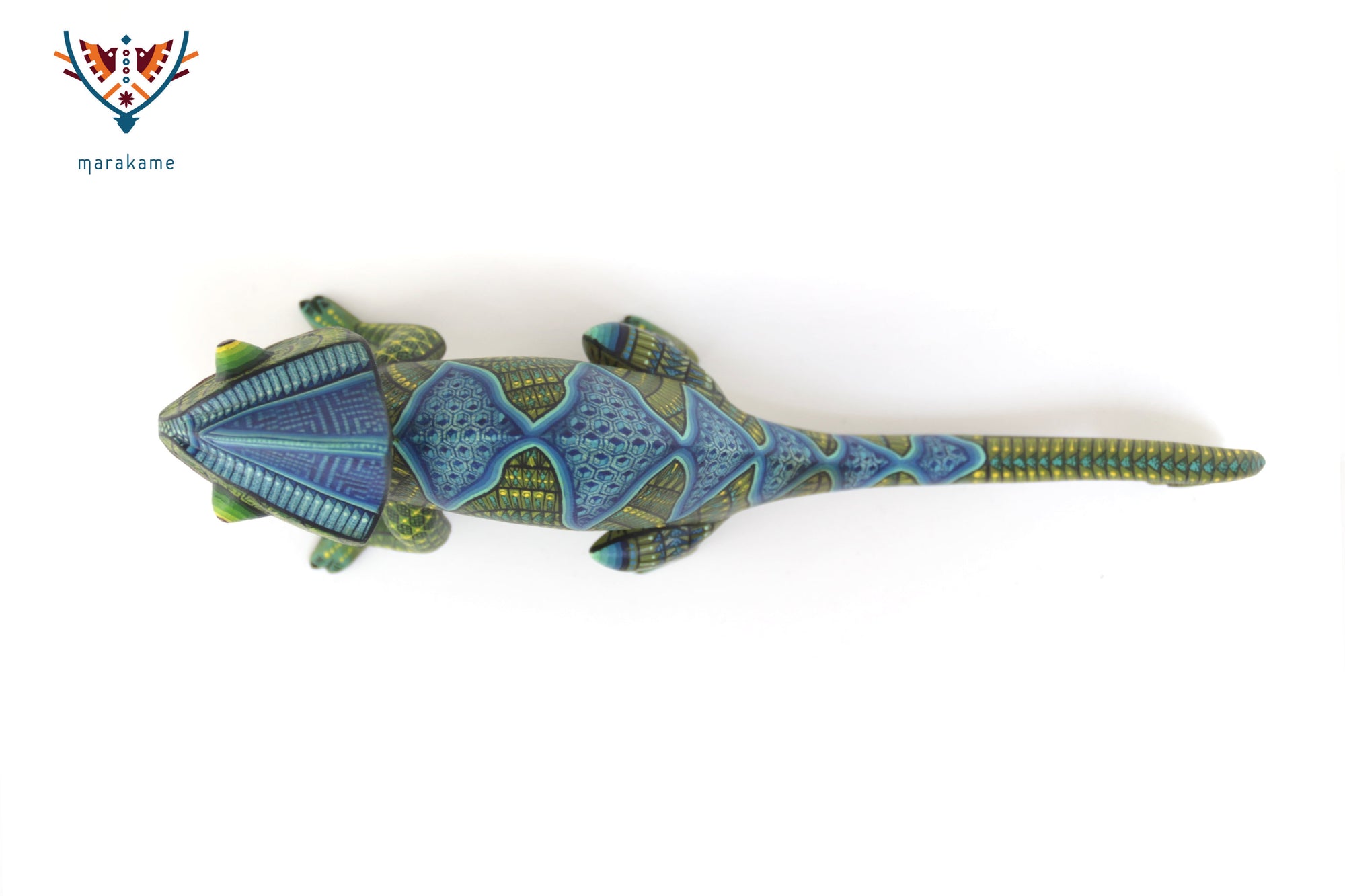 Alebrije – Camaleón de Cola Verde – Espíritu de Adaptación