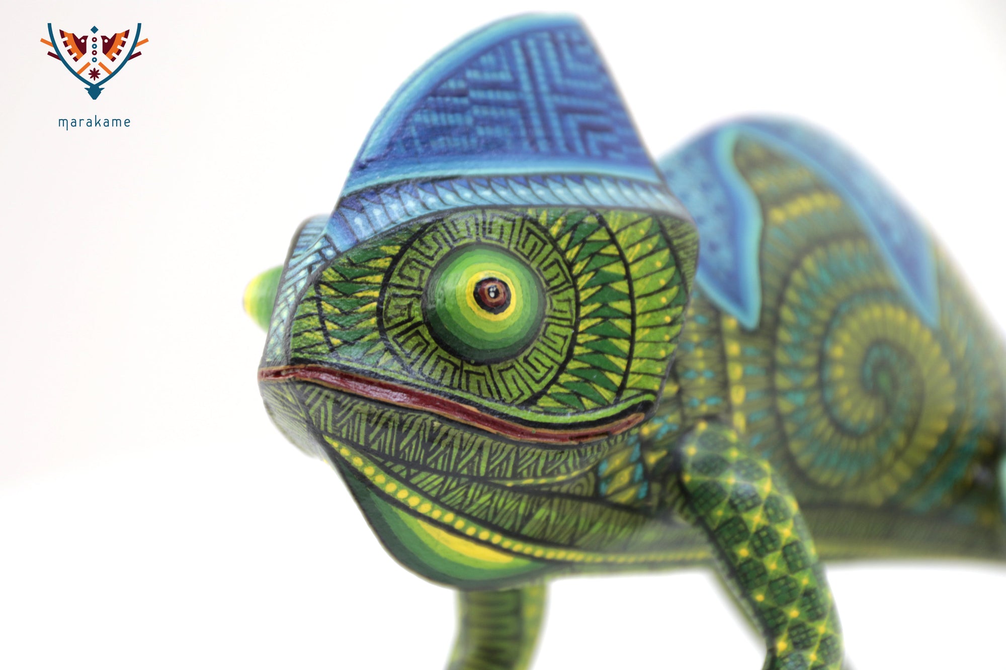 Alebrije – Camaleón de Cola Verde – Espíritu de Adaptación