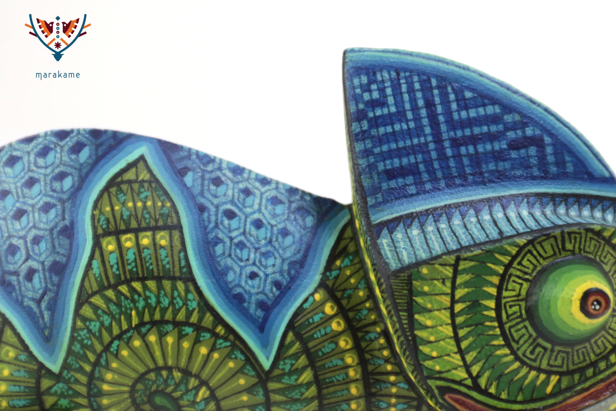 Alebrije – Camaleón de Cola Verde – Espíritu de Adaptación