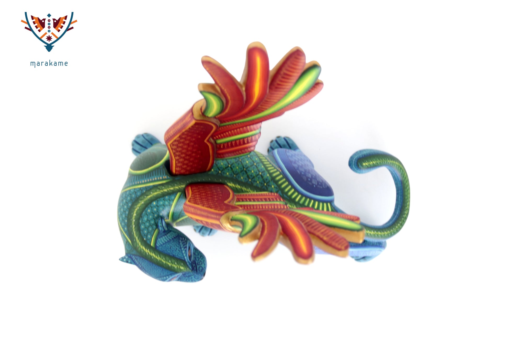 Alebrije – Geflügelter Jaguar der aufgehenden Sonne – Neubeginn, Kraft und Transformation