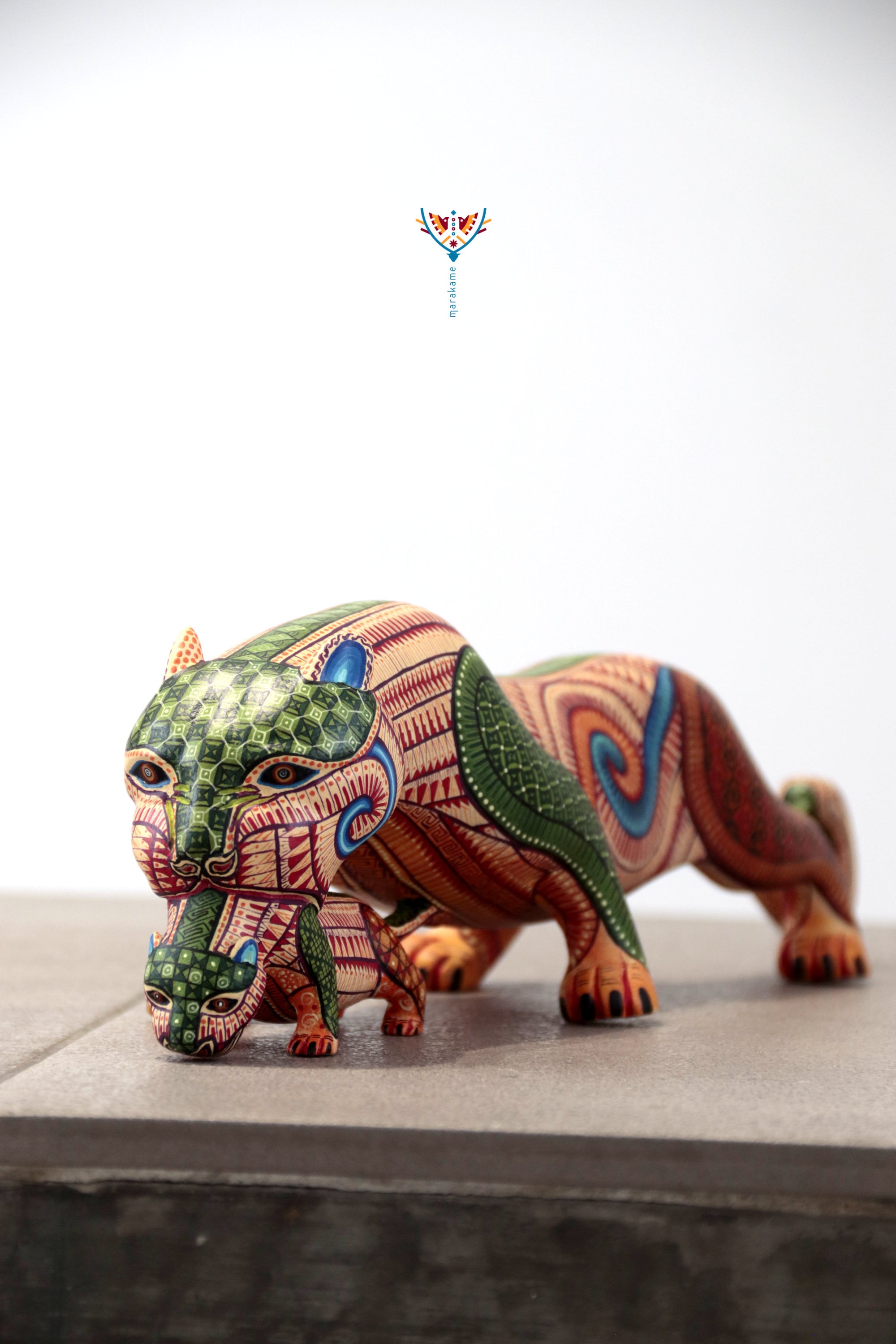 Alebrije - Mother Jaguar of Mitla - Protection, lineage and quest
