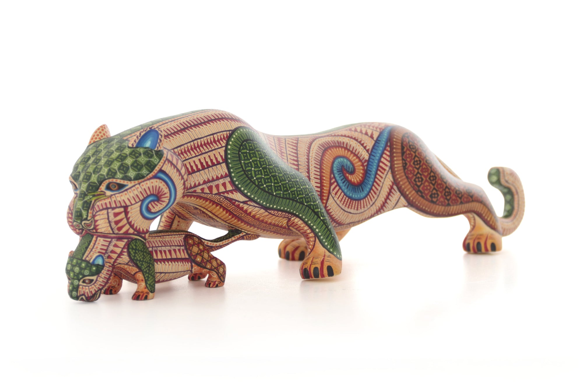Alebrije - Mother Jaguar of Mitla - Protection, lineage and quest