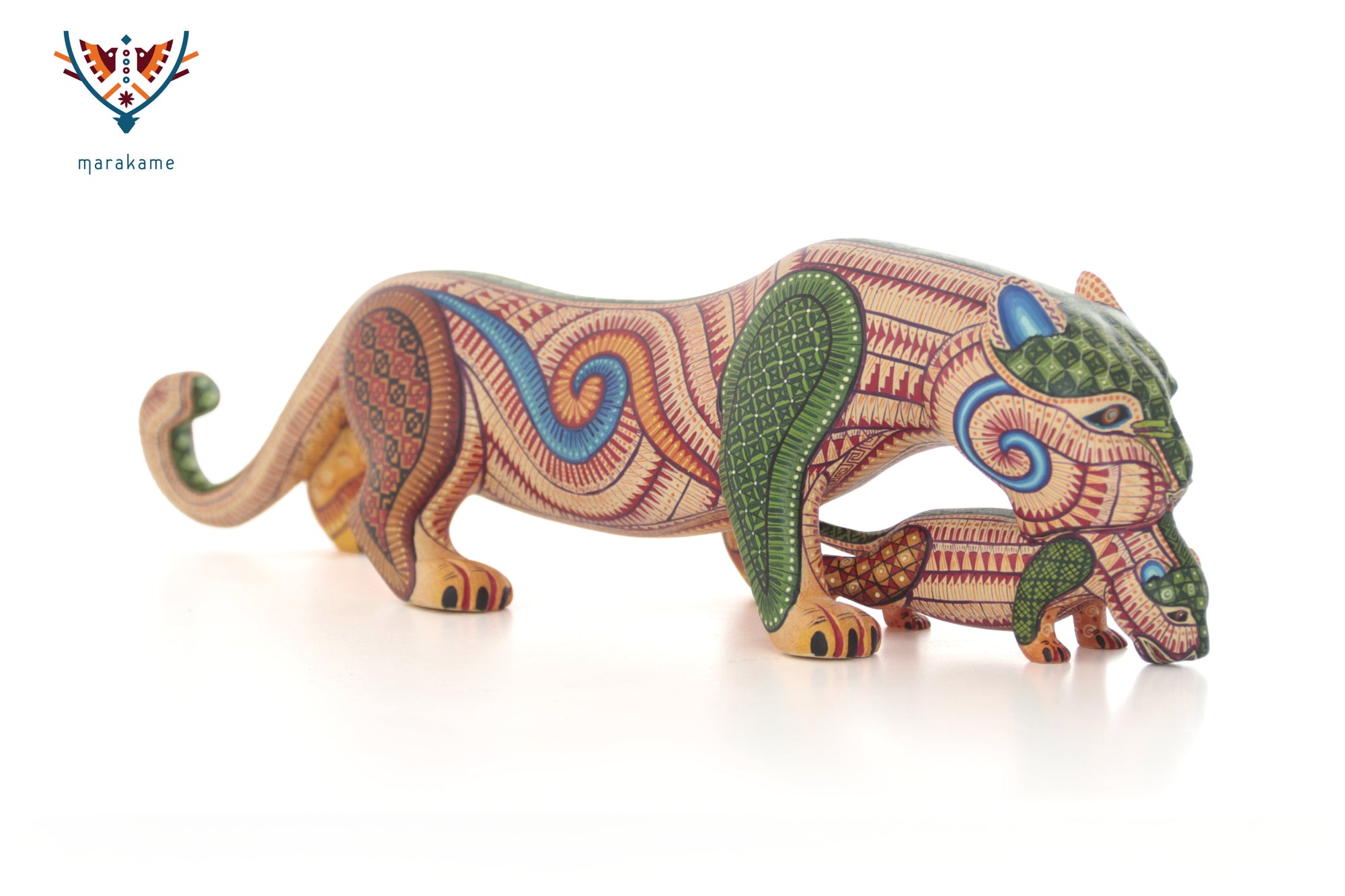 Alebrije - Mother Jaguar of Mitla - Protection, lineage and quest