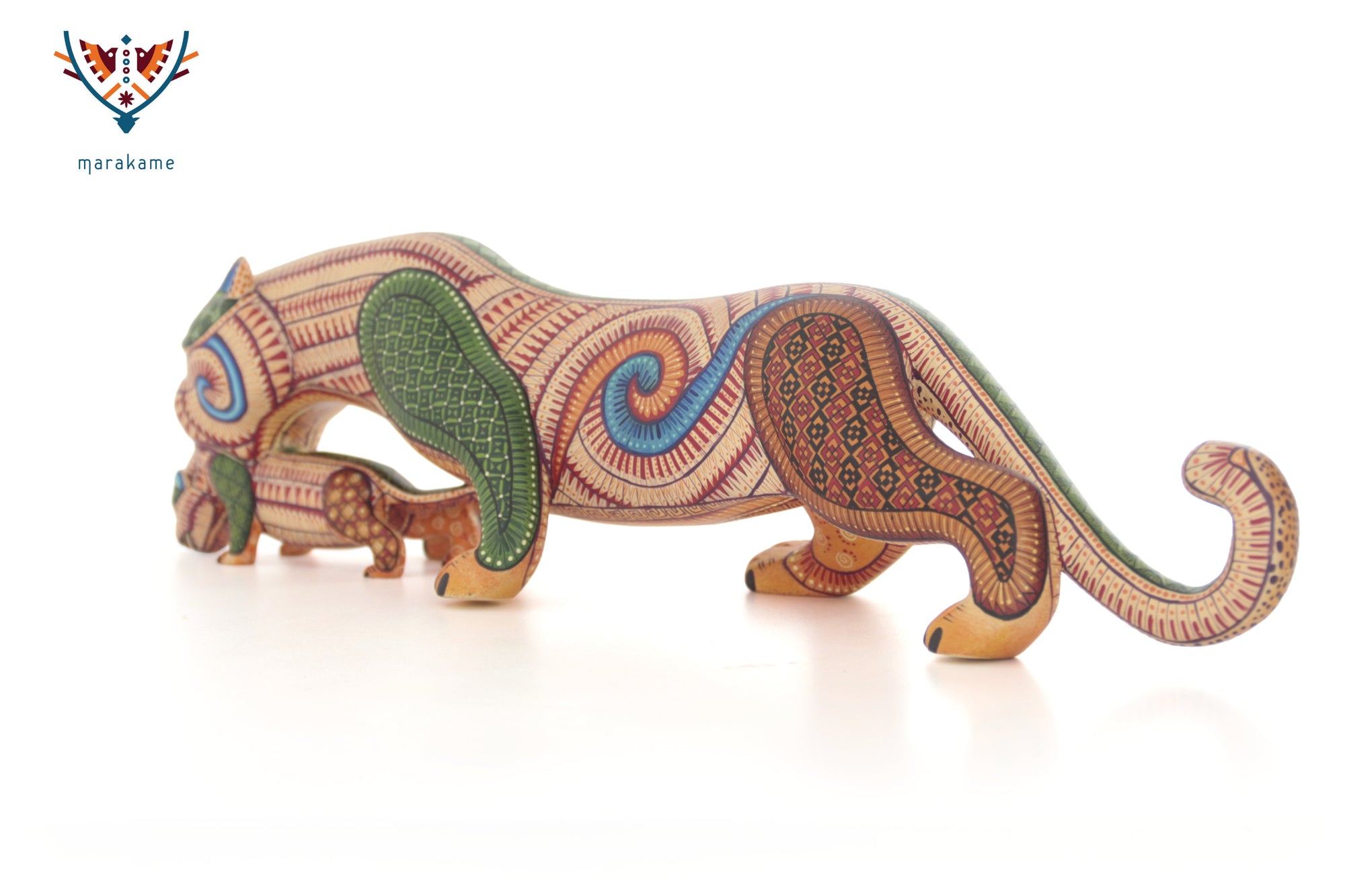 Alebrije - Mother Jaguar of Mitla - Protection, lineage and quest