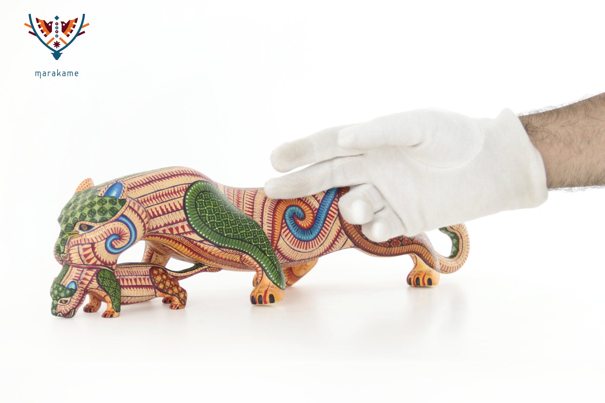 Alebrije - Mother Jaguar of Mitla - Protection, lineage and quest