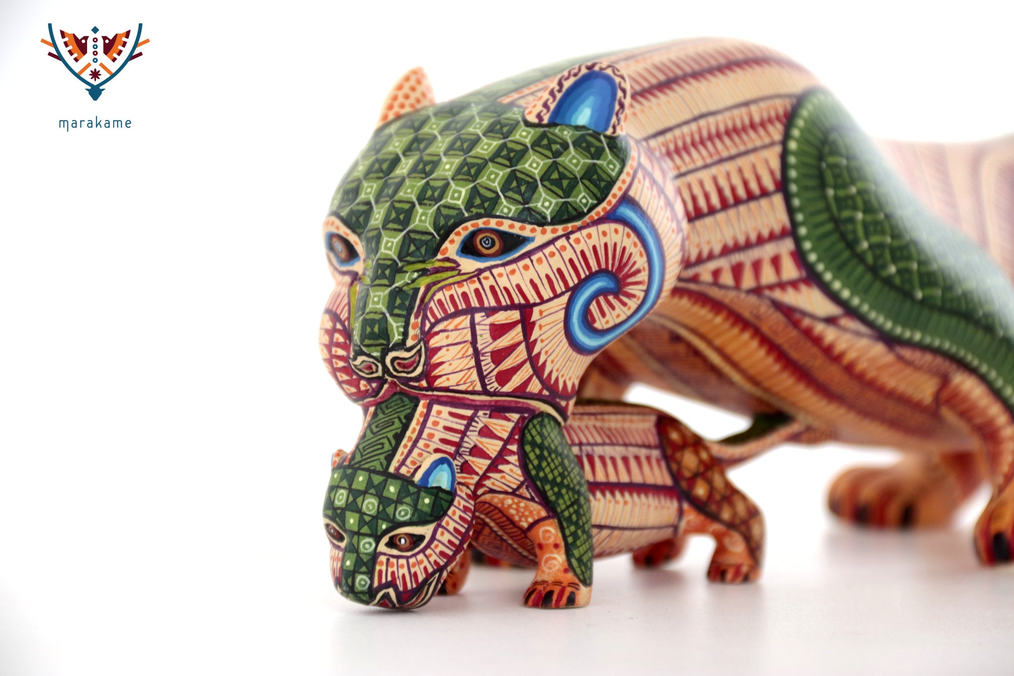 Alebrije - Mother Jaguar of Mitla - Protection, lineage and quest