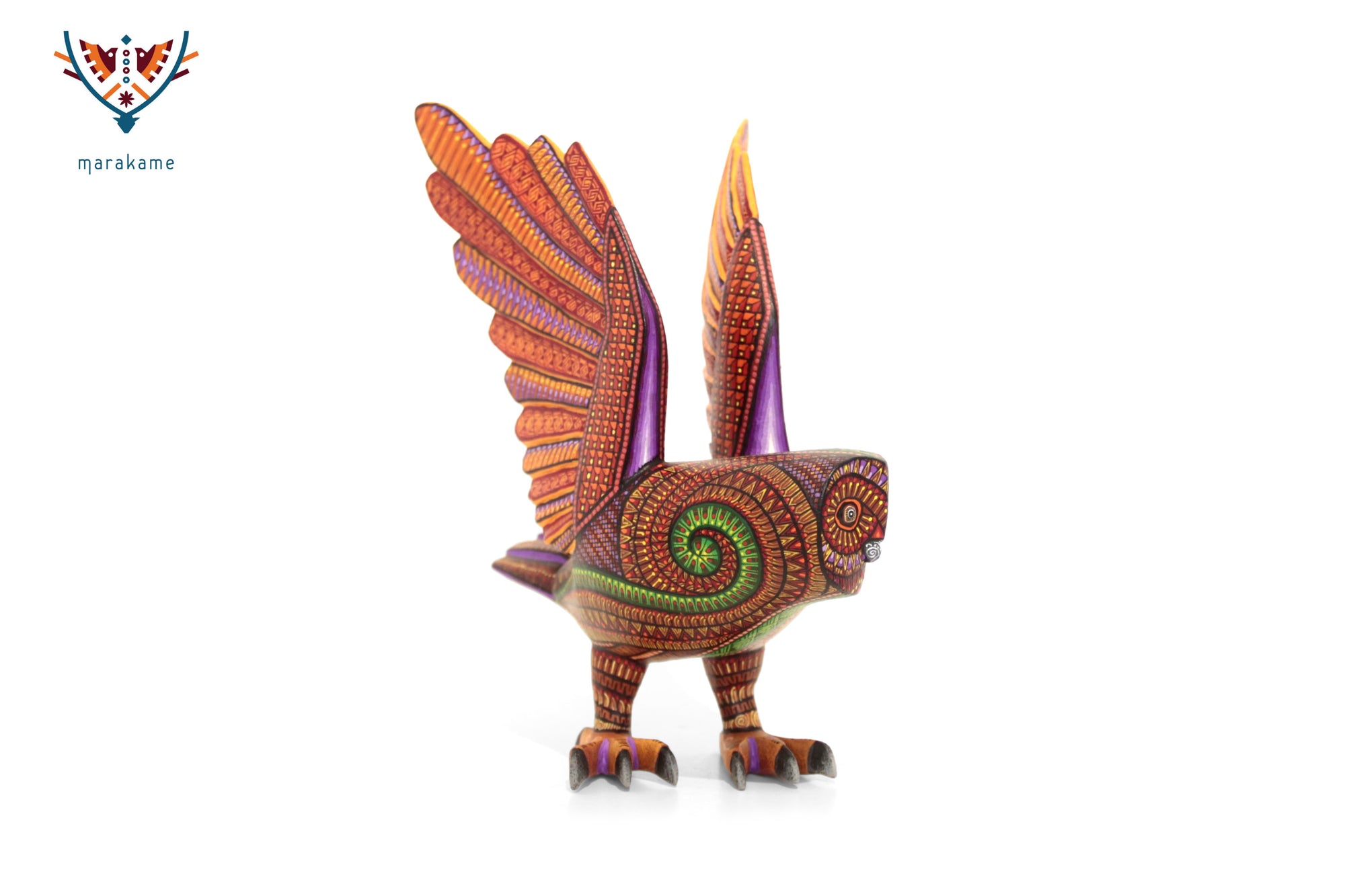 Alebrije Lechuza - Alas del fuego ceremonial