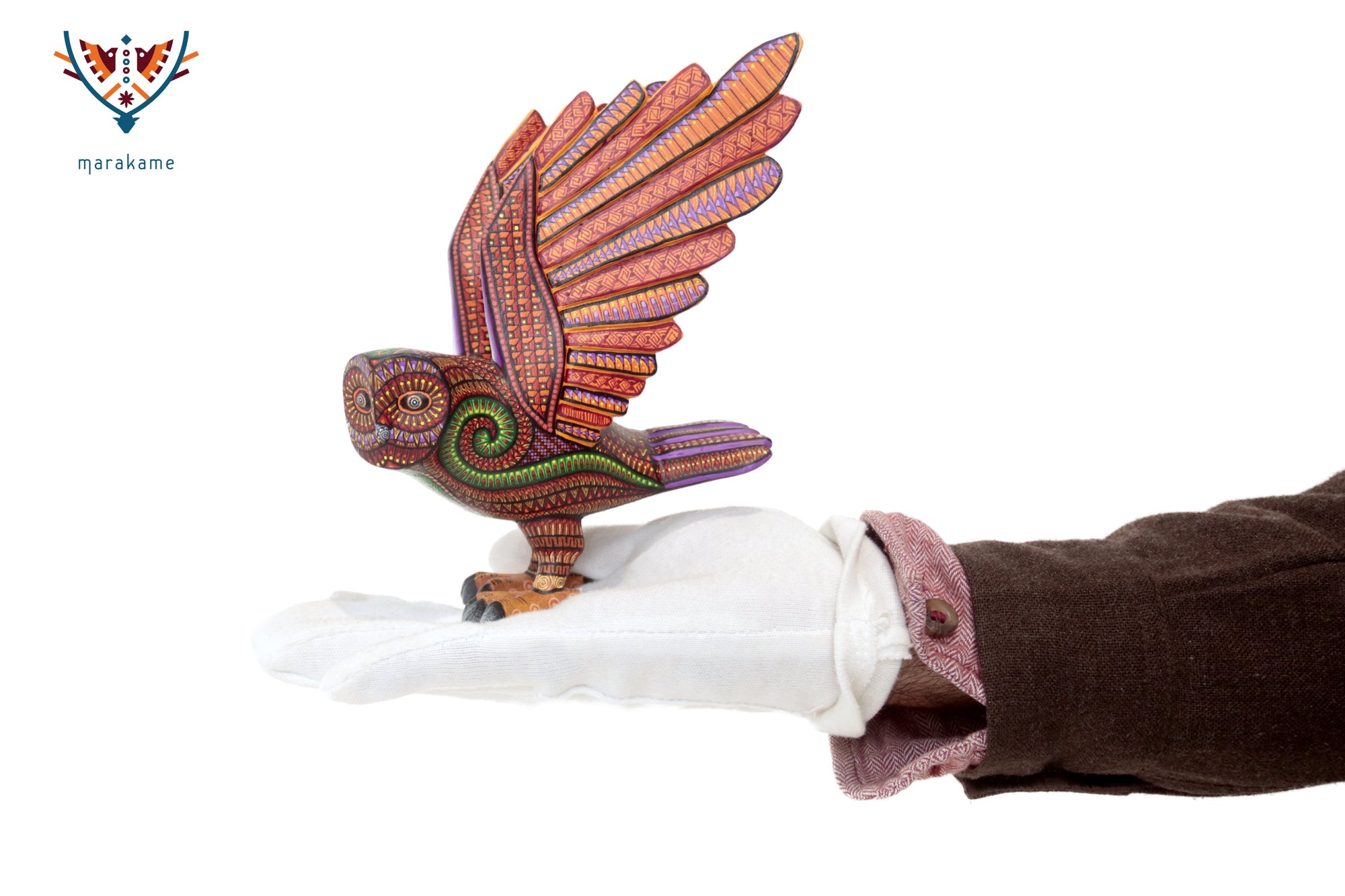 Alebrije Lechuza - Alas del fuego ceremonial